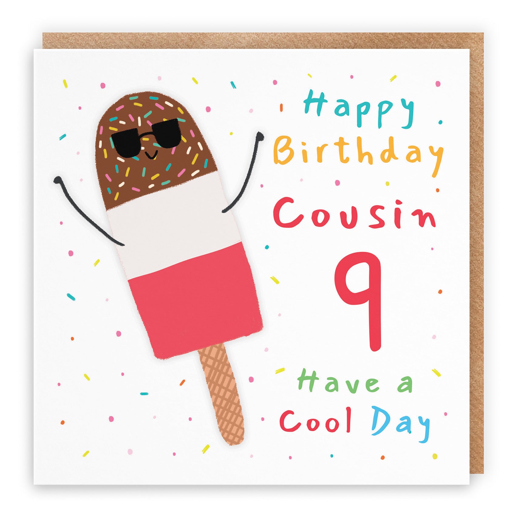 9th Cousin Birthday Card Ice Lolly Moments - Default Title (BS00407)