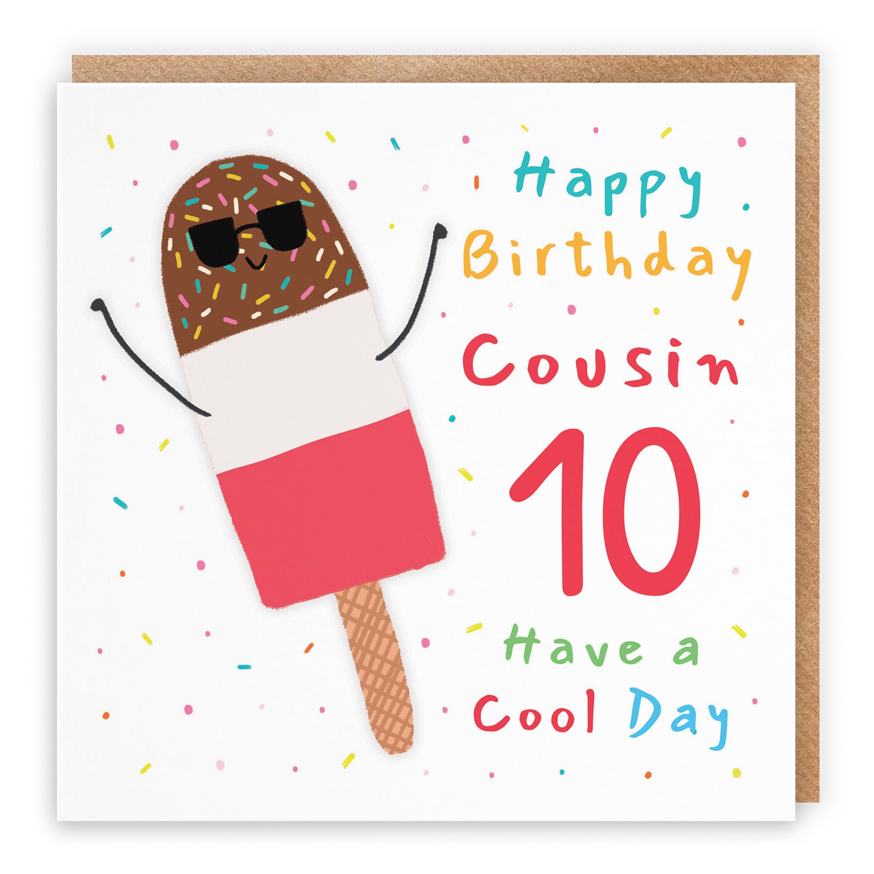 10th Cousin Birthday Card Ice Lolly Moments - Default Title (BS00408)