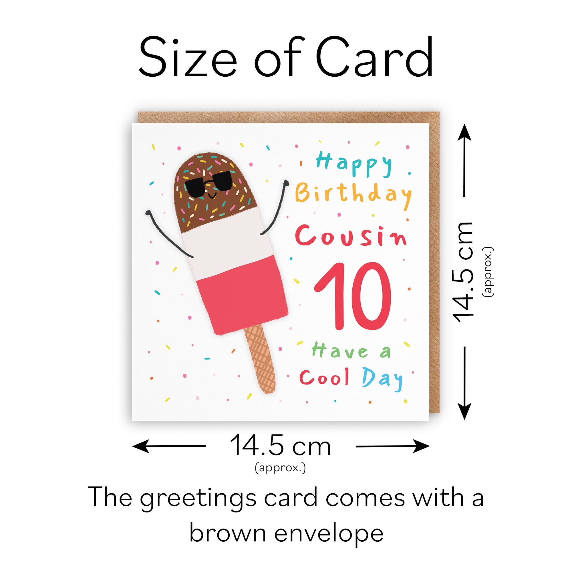10th Cousin Birthday Card Ice Lolly Moments - Default Title (BS00408)