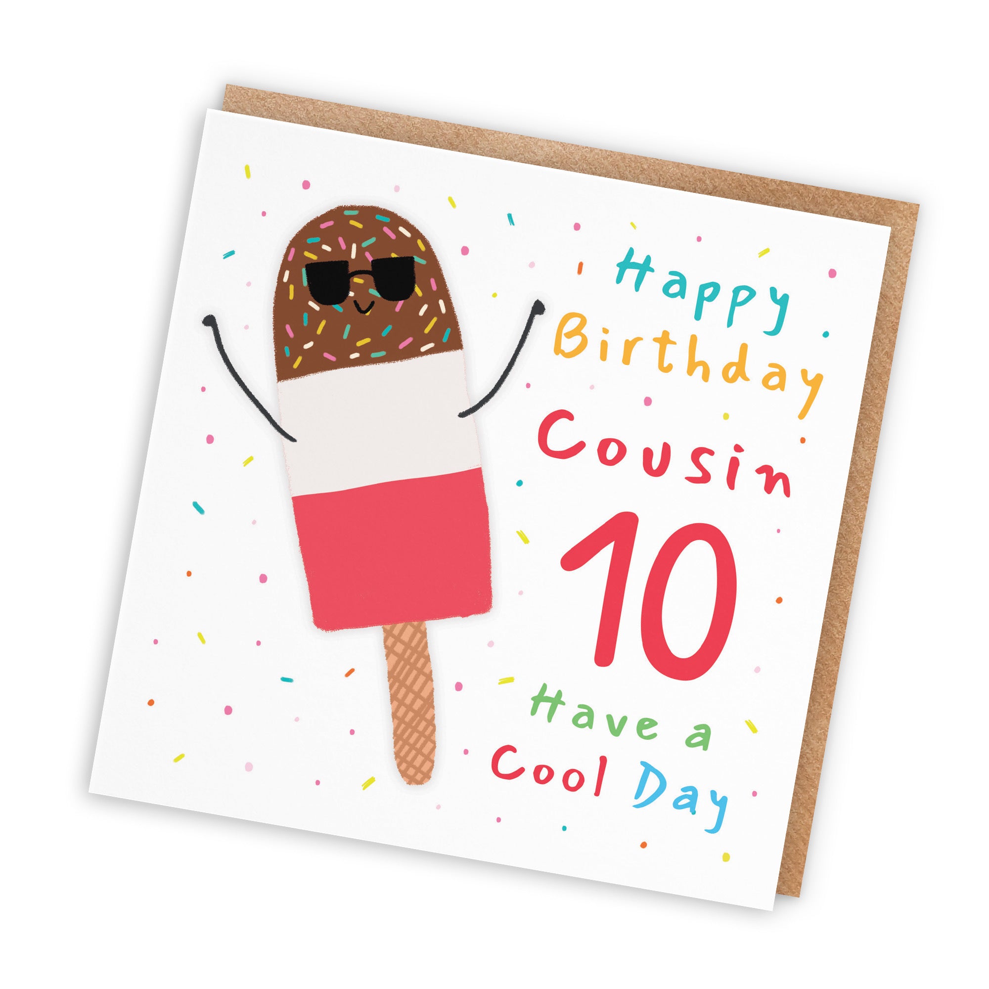 10th Cousin Birthday Card Ice Lolly Moments - Default Title (BS00408)
