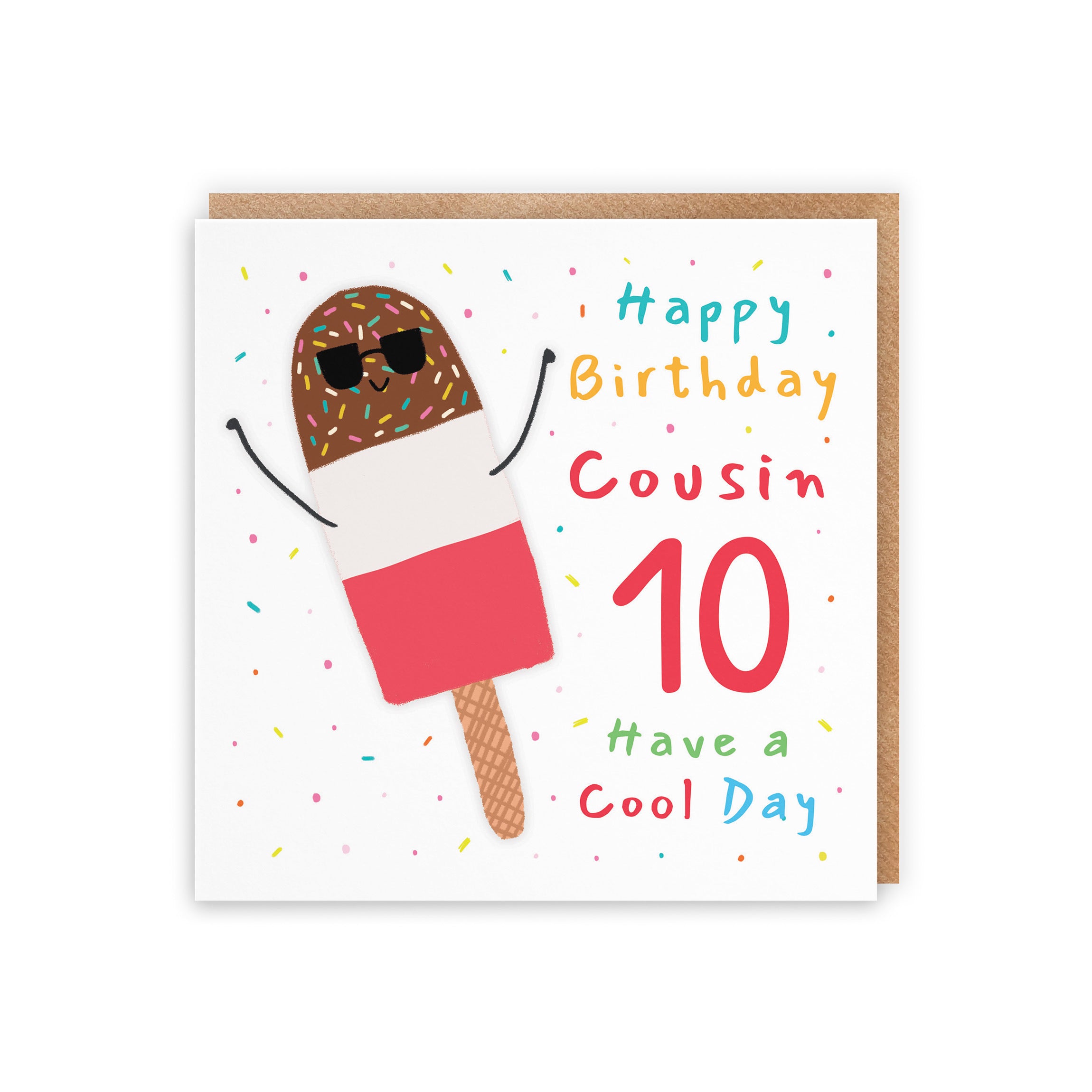 10th Cousin Birthday Card Ice Lolly Moments - Default Title (BS00408)