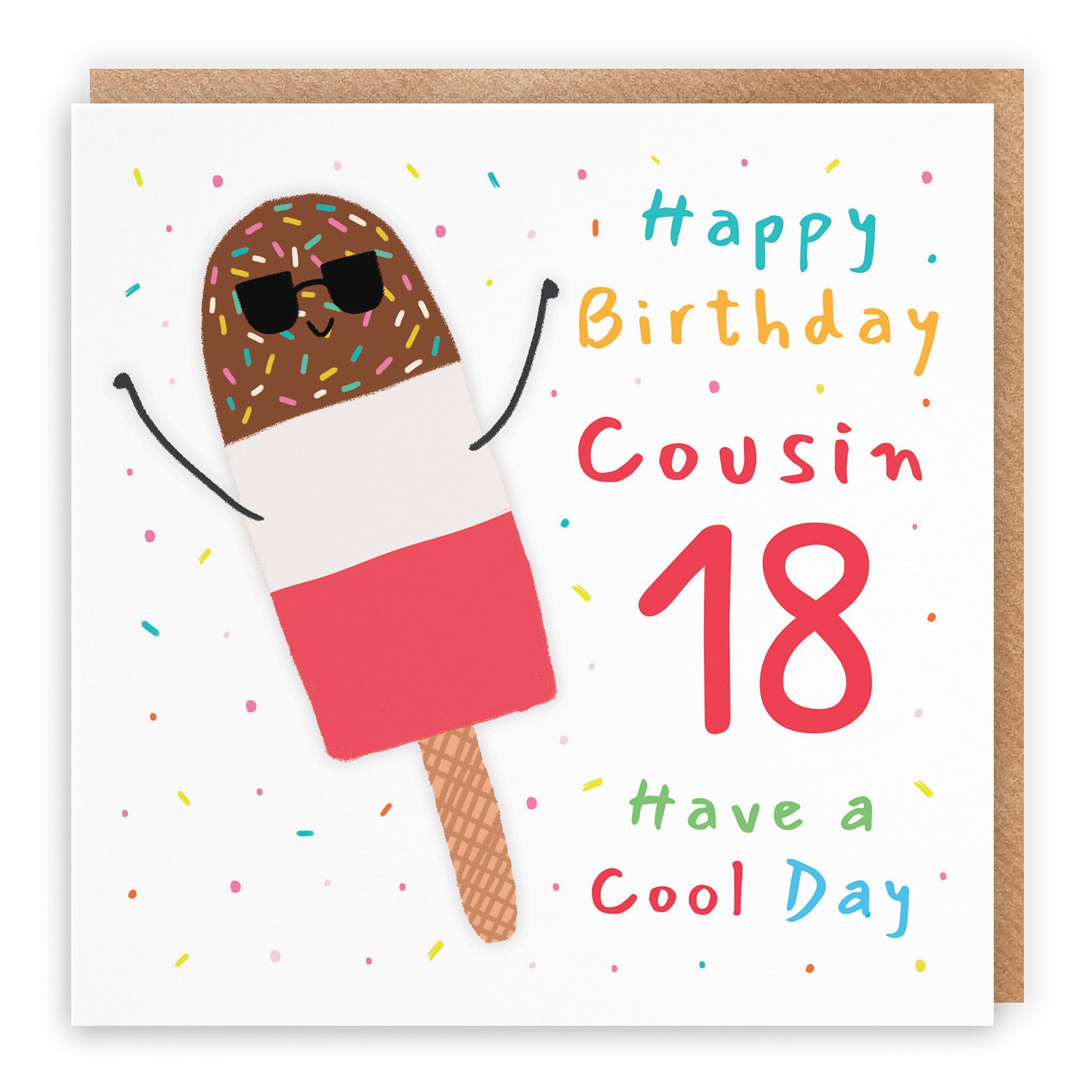 18th Cousin Birthday Card Ice Lolly Moments - Default Title (BS00409)