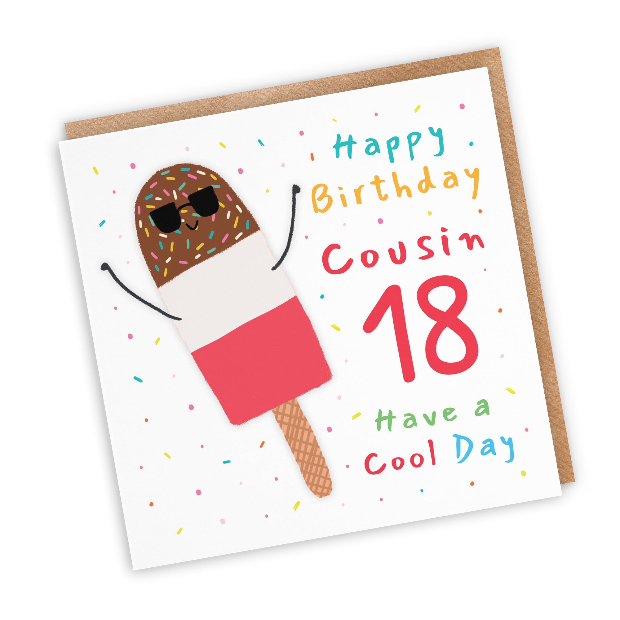 18th Cousin Birthday Card Ice Lolly Moments - Default Title (BS00409)