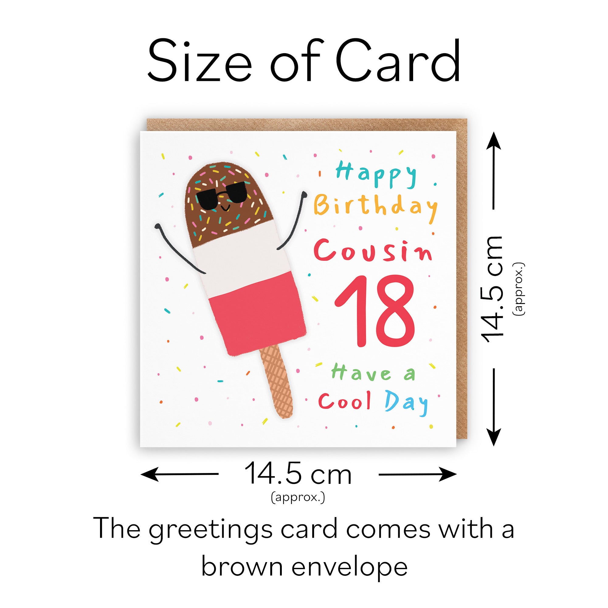 18th Cousin Birthday Card Ice Lolly Moments - Default Title (BS00409)