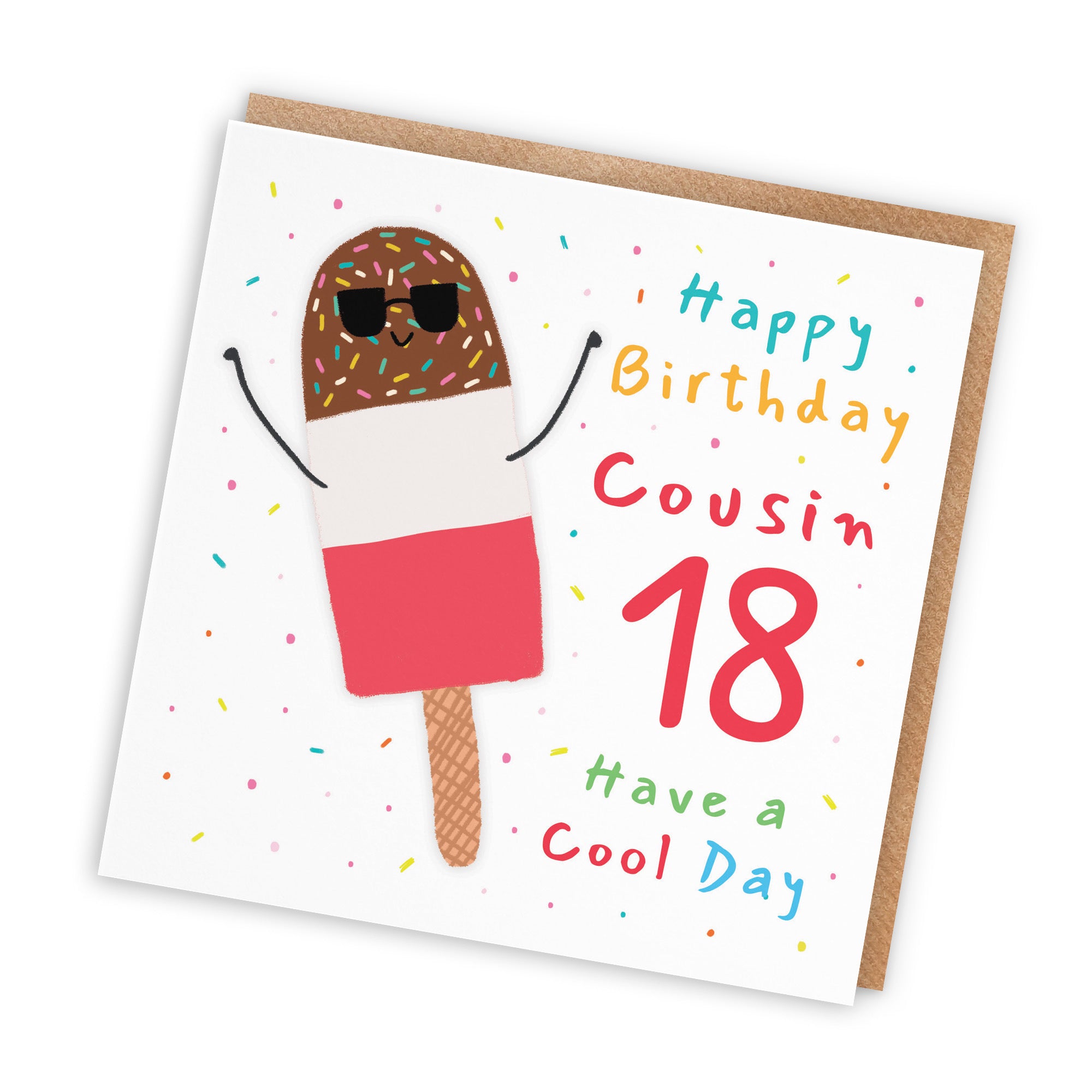 18th Cousin Birthday Card Ice Lolly Moments - Default Title (BS00409)