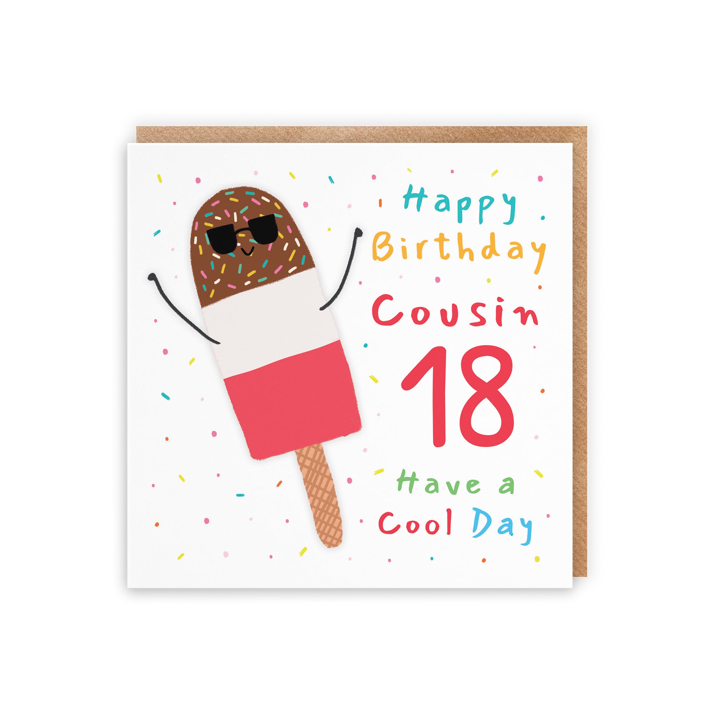 18th Cousin Birthday Card Ice Lolly Moments - Default Title (BS00409)