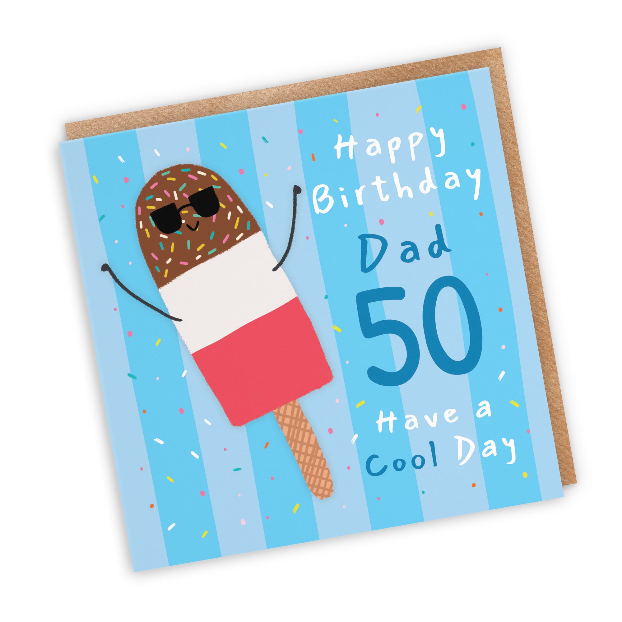 50th Dad Birthday Card Ice Lolly Moments - Default Title (BS00419)
