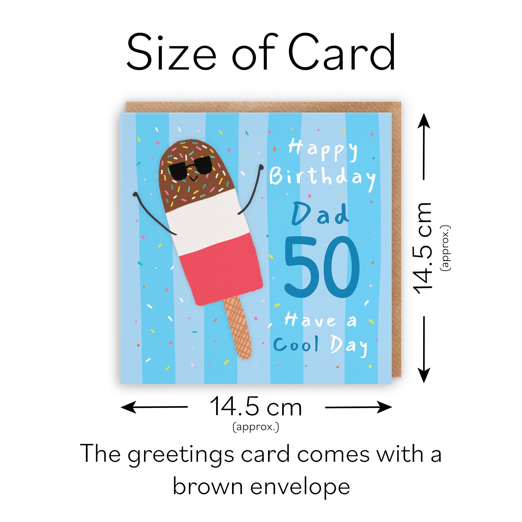 50th Dad Birthday Card Ice Lolly Moments - Default Title (BS00419)