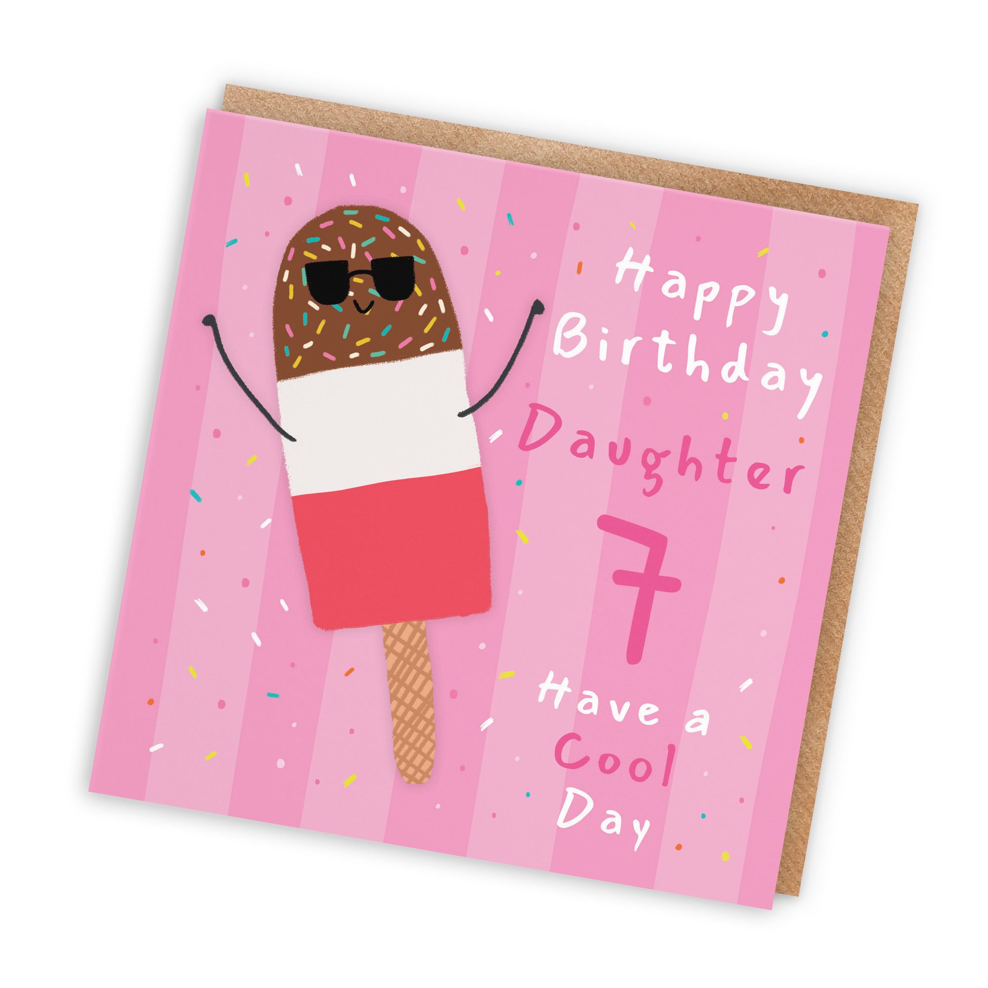 7th Daughter Birthday Card Ice Lolly Moments - Default Title (BS00425)