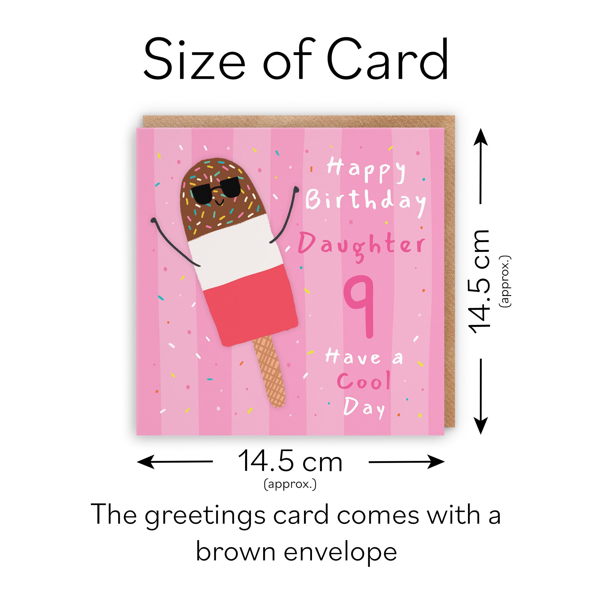 9th Daughter Birthday Card Ice Lolly Moments - Default Title (BS00427)