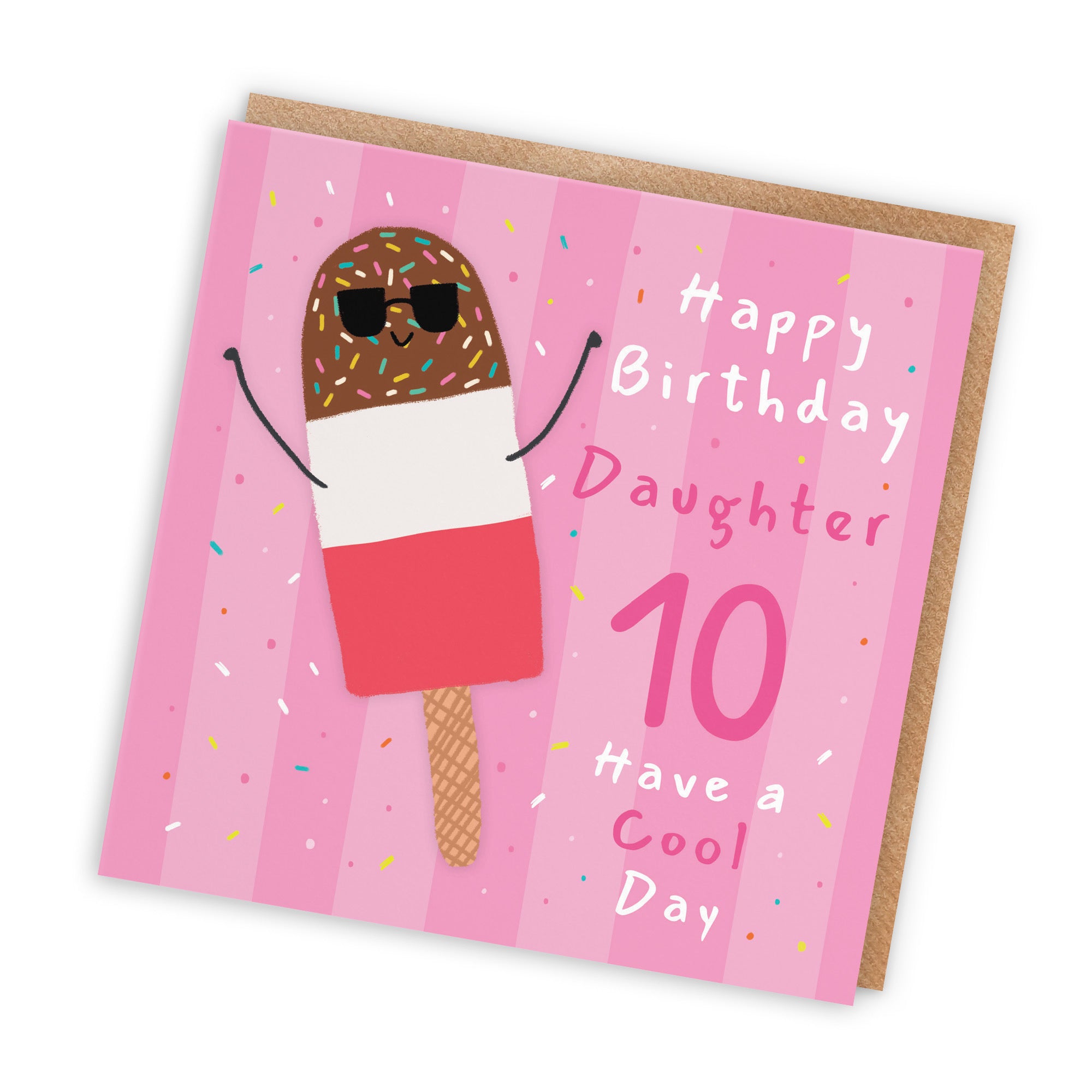 10th Daughter Birthday Card Ice Lolly Moments - Default Title (BS00428)