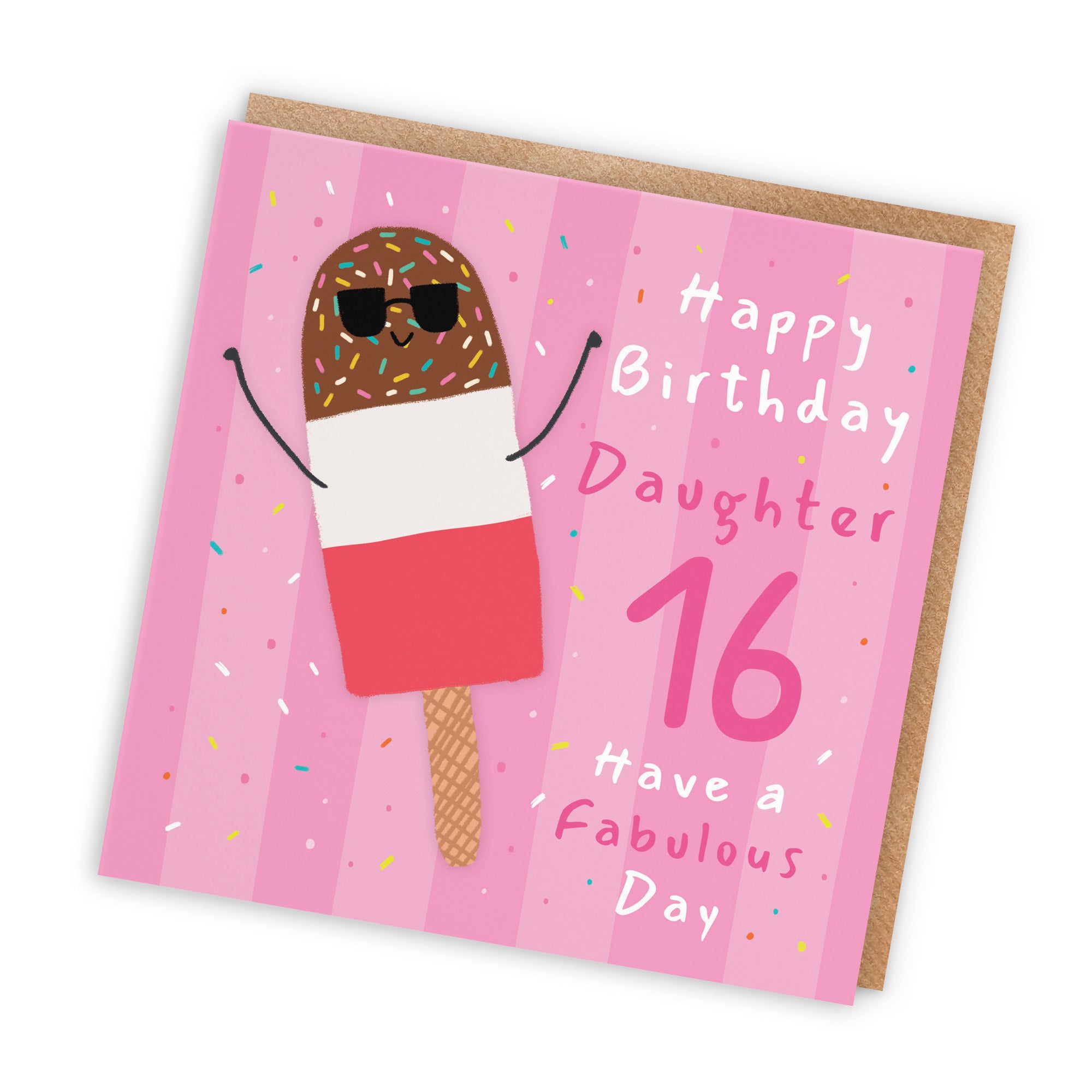 16th Daughter Birthday Card Ice Lolly Moments - Default Title (BS00429)