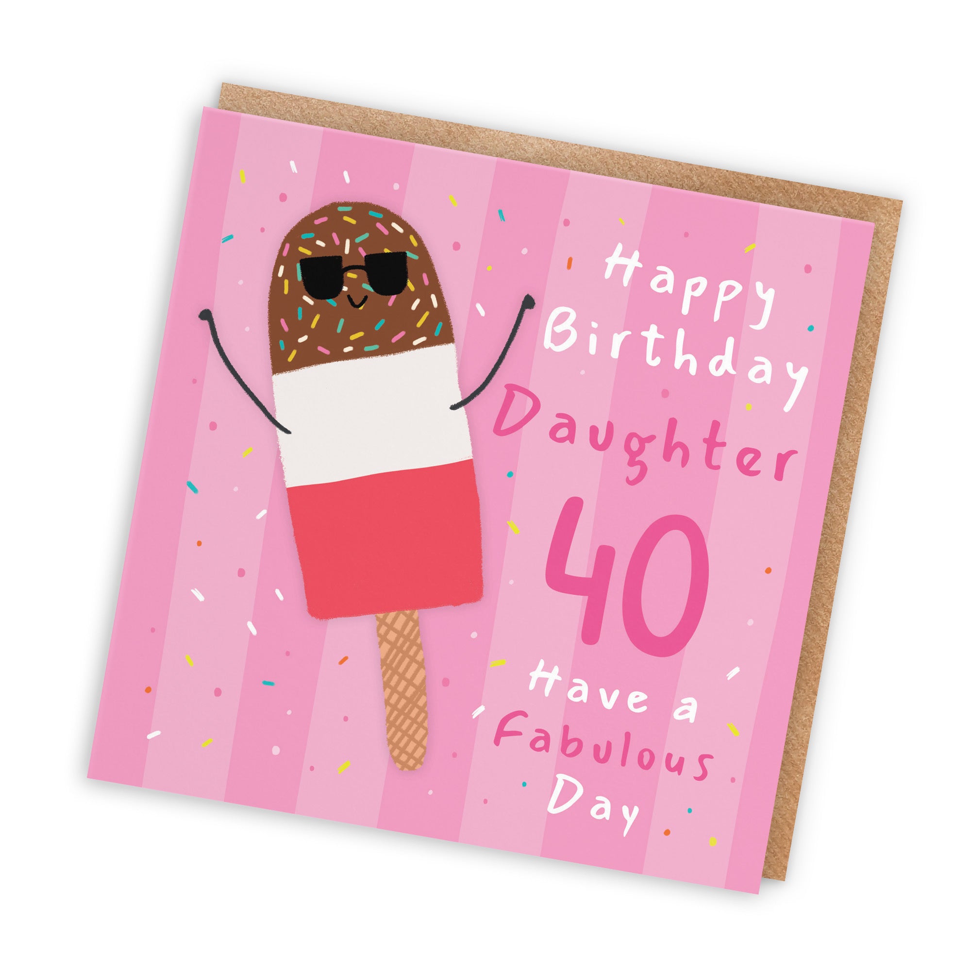 40th Daughter Birthday Card Ice Lolly Moments - Default Title (BS00438)