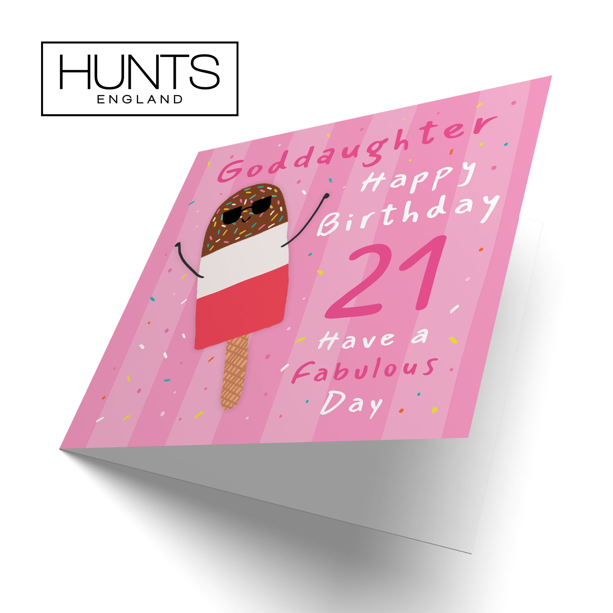 21st Goddaughter Birthday Card Ice Lolly Moments - Default Title (BS00449)