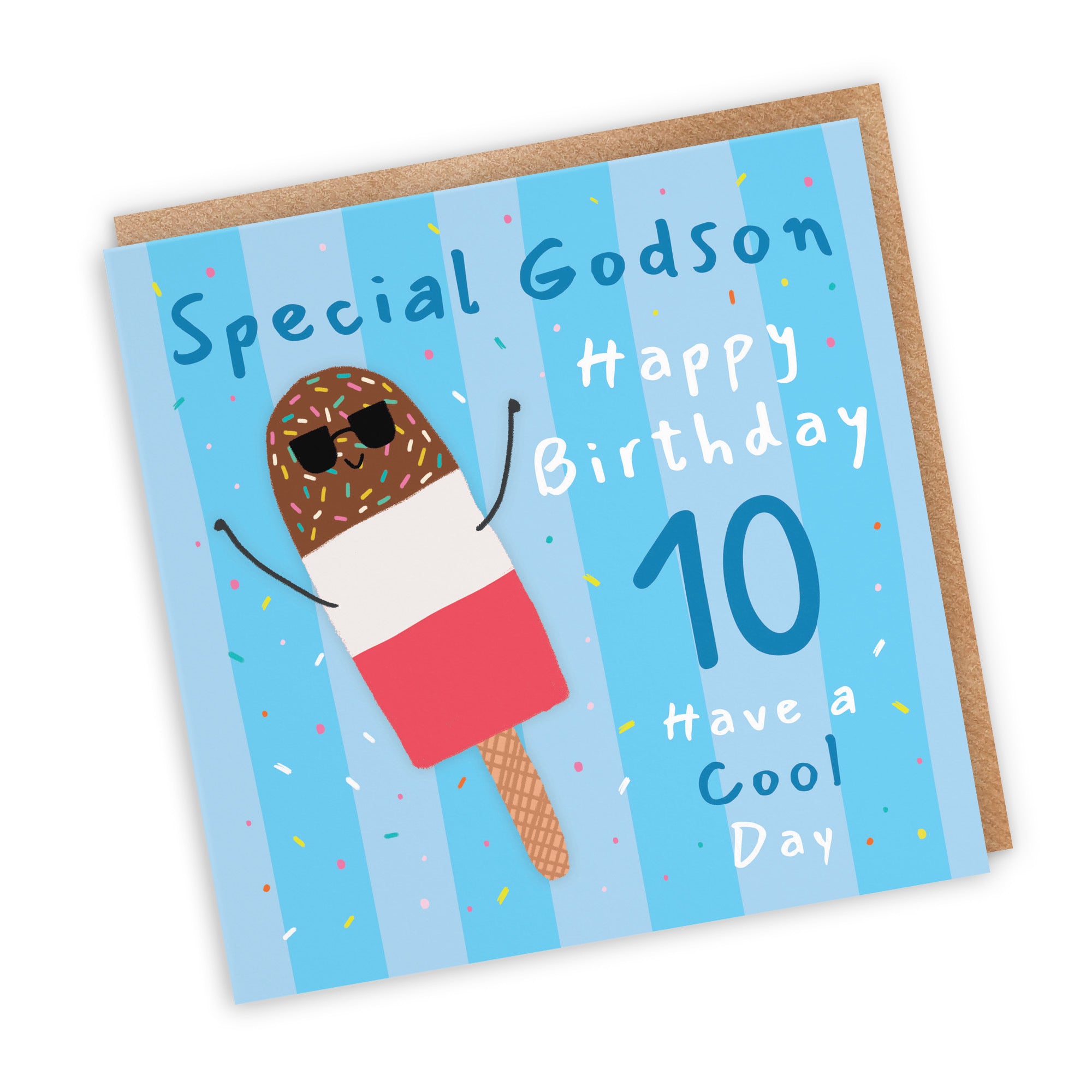 10th Godson Birthday Card Ice Lolly Moments - Default Title (BS00460)
