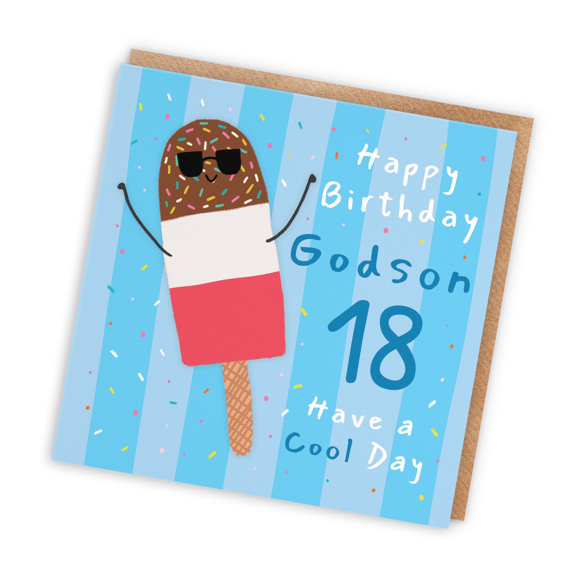 18th Godson Birthday Card Ice Lolly Moments - Default Title (BS00461)