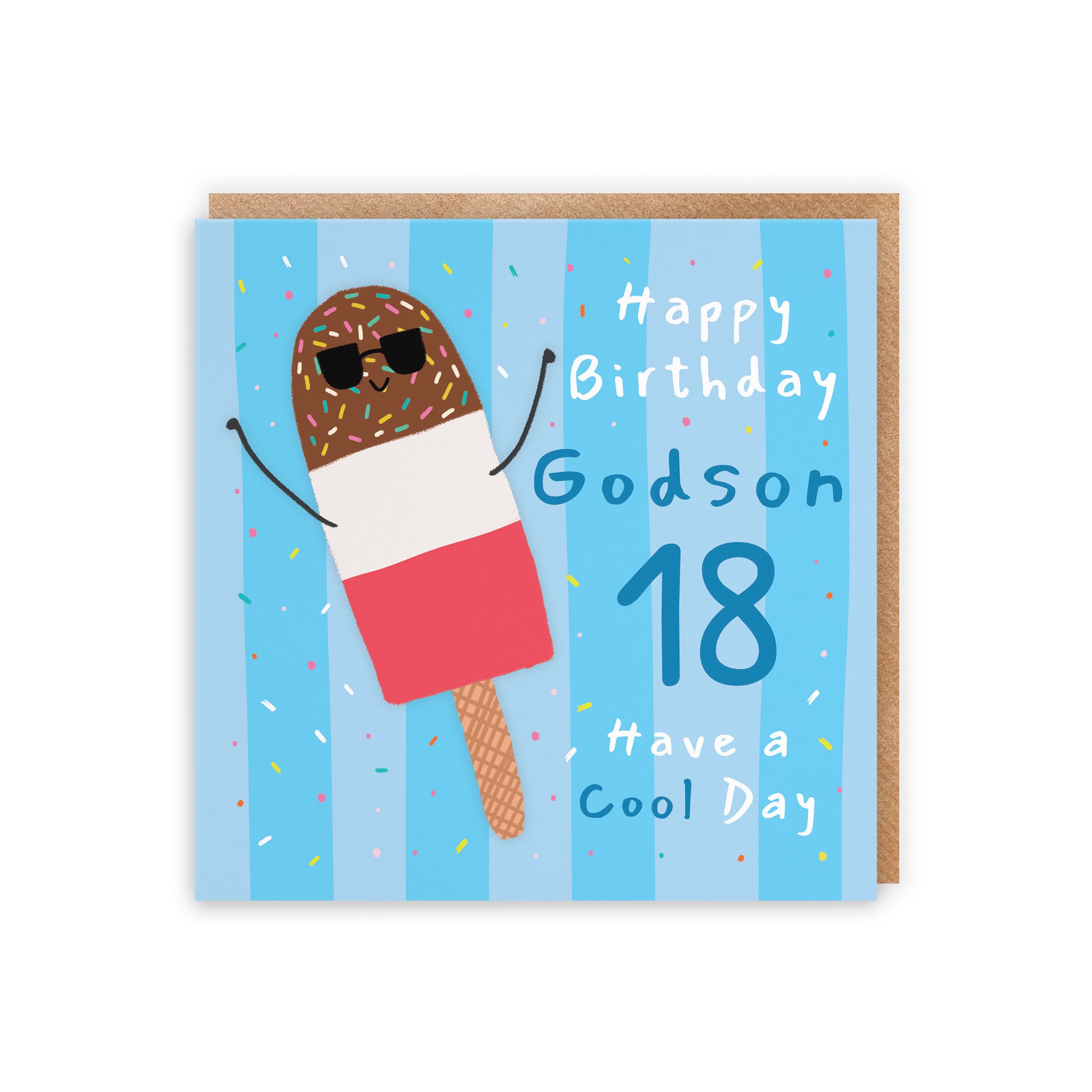 18th Godson Birthday Card Ice Lolly Moments - Default Title (BS00461)