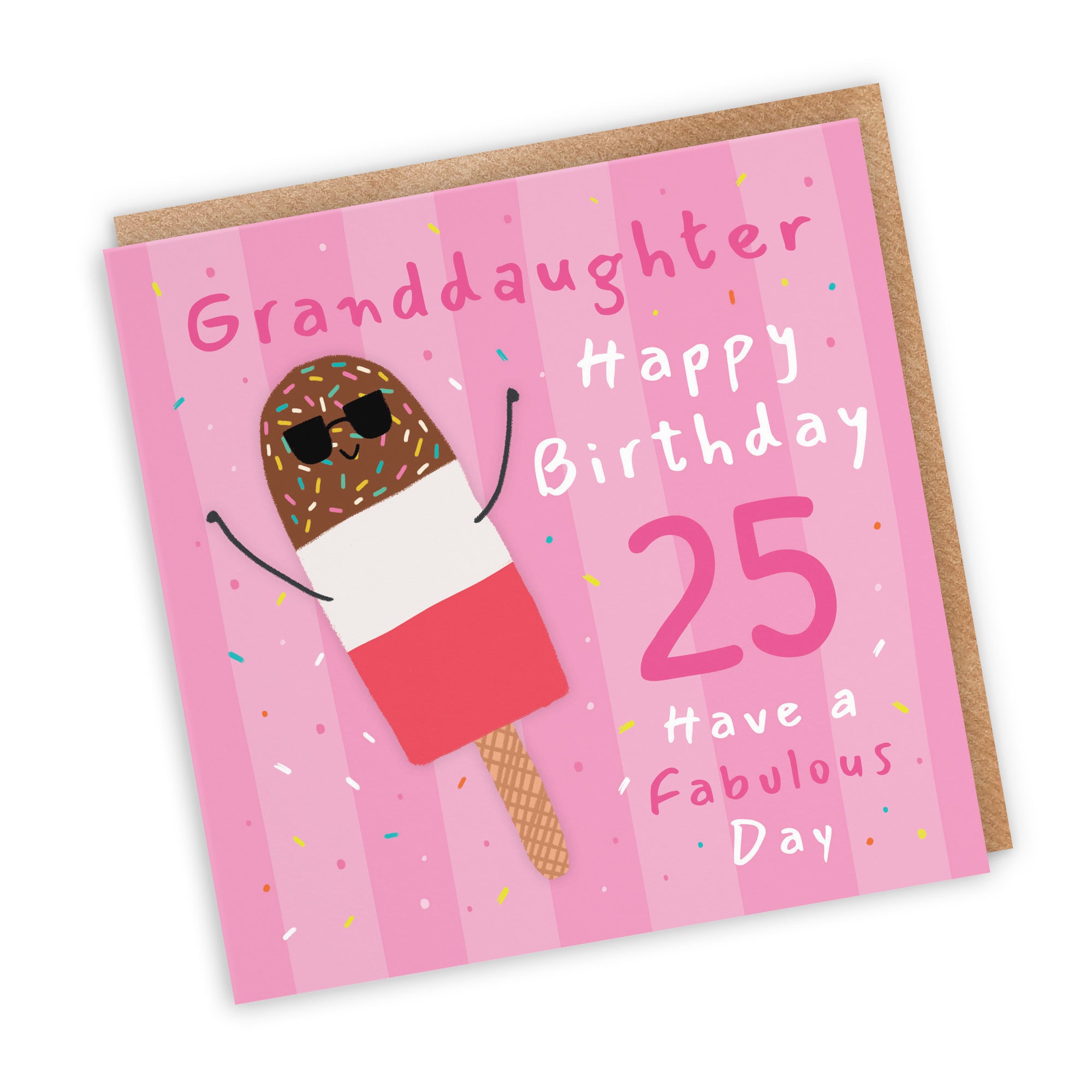 25th Granddaughter Birthday Card Ice Lolly Moments - Default Title (BS00478)