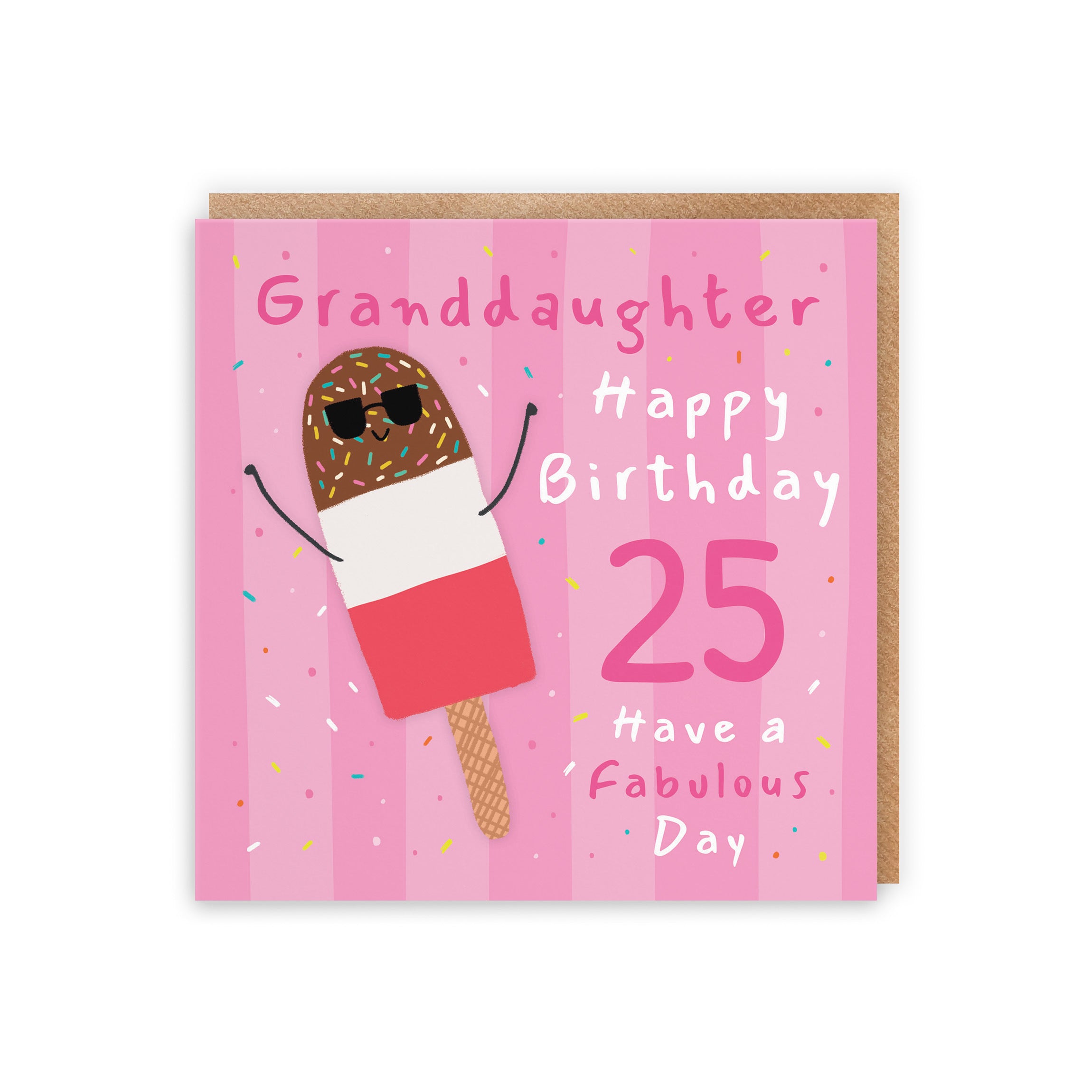 25th Granddaughter Birthday Card Ice Lolly Moments - Default Title (BS00478)