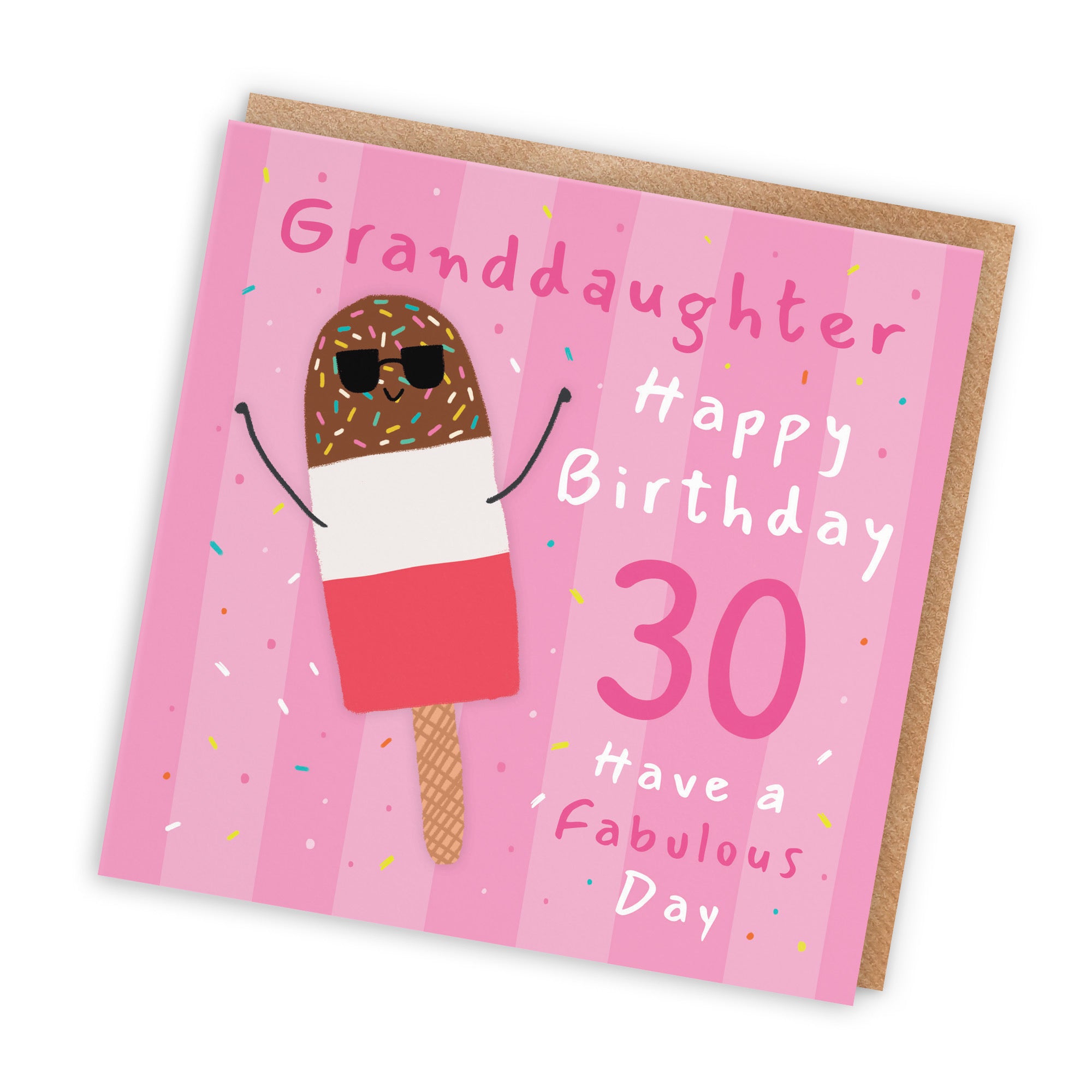 30th Granddaughter Birthday Card Ice Lolly Moments - Default Title (BS00479)