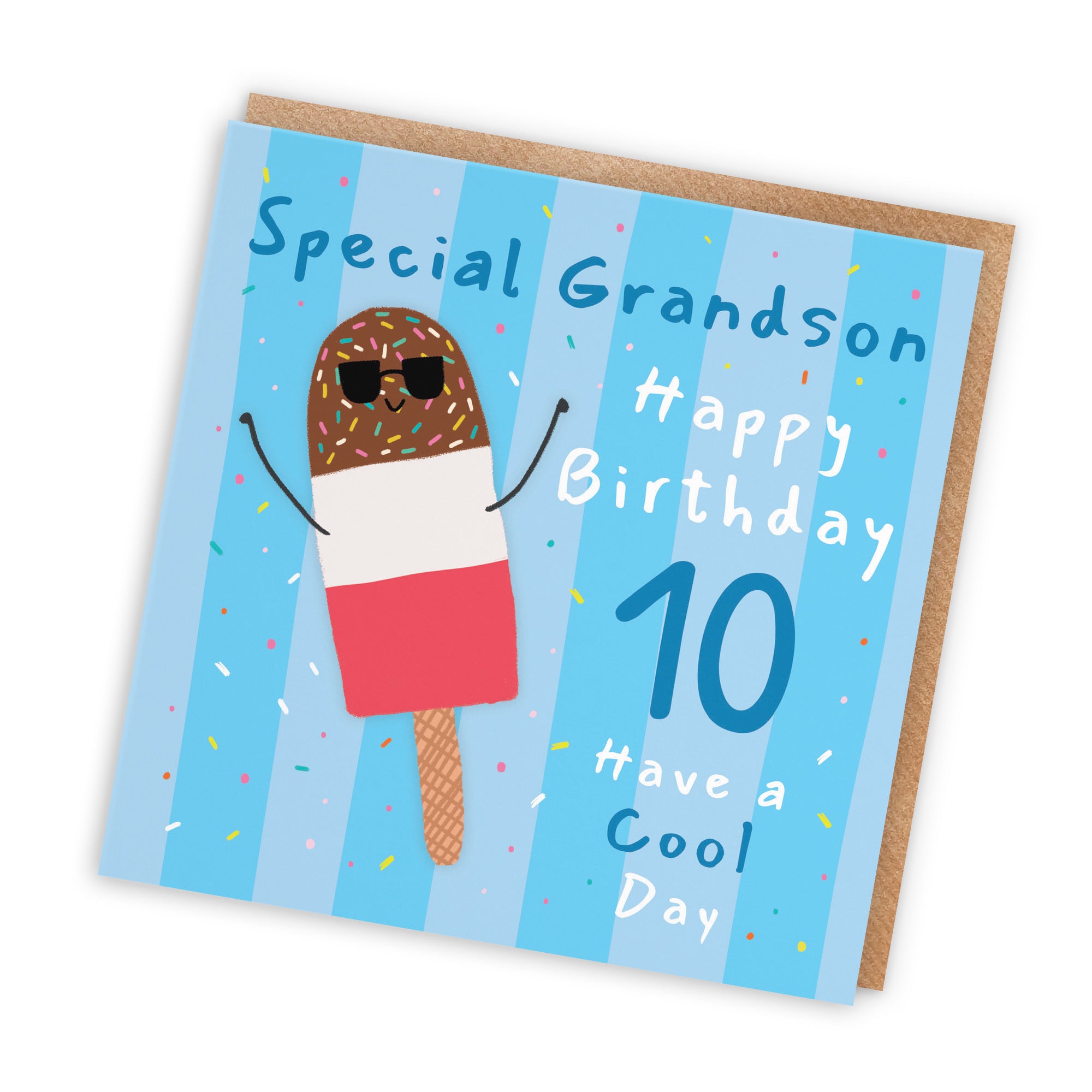 10th Grandson Birthday Card Ice Lolly Moments - Default Title (BS00488)