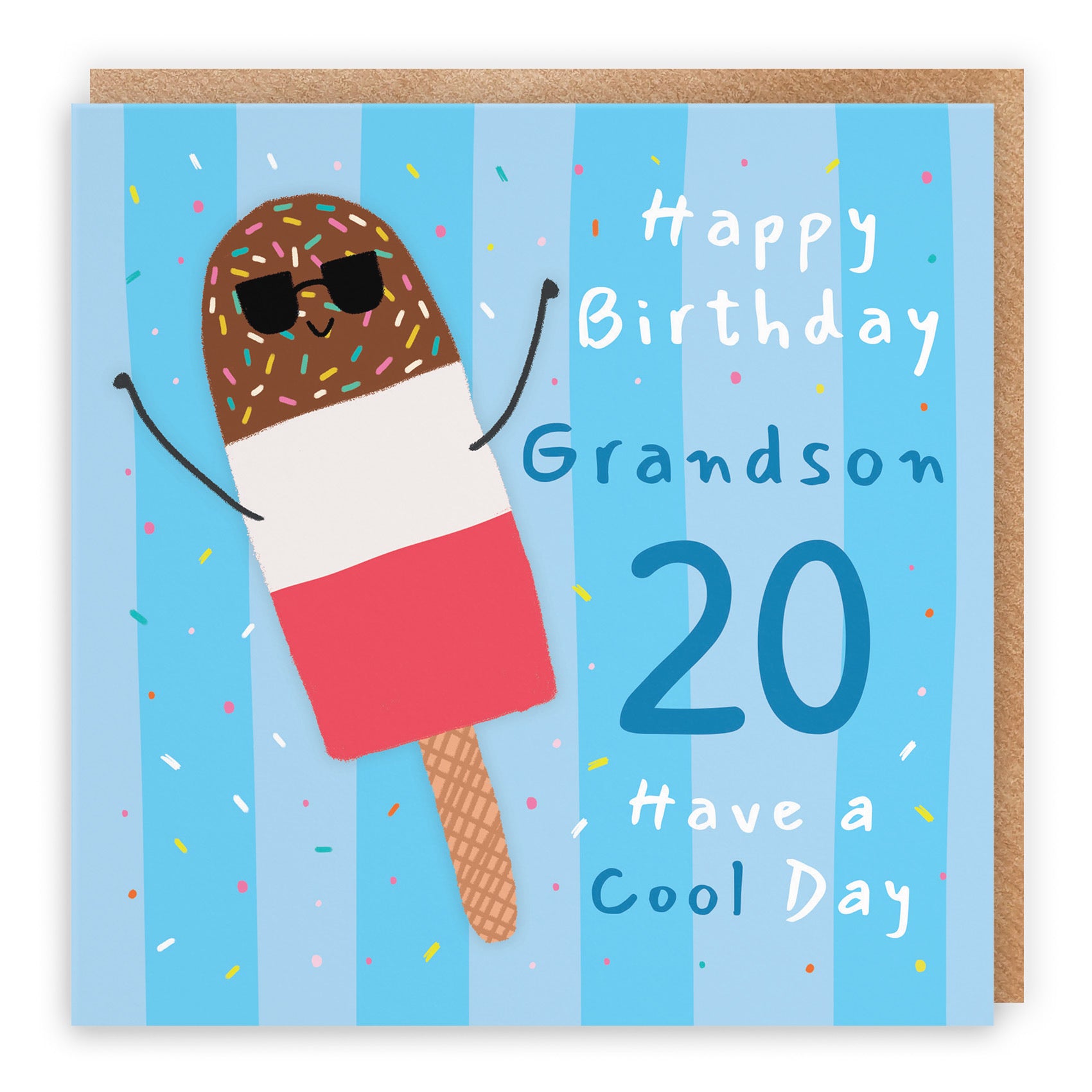 20th Grandson Birthday Card Ice Lolly Moments - Default Title (BS00491)