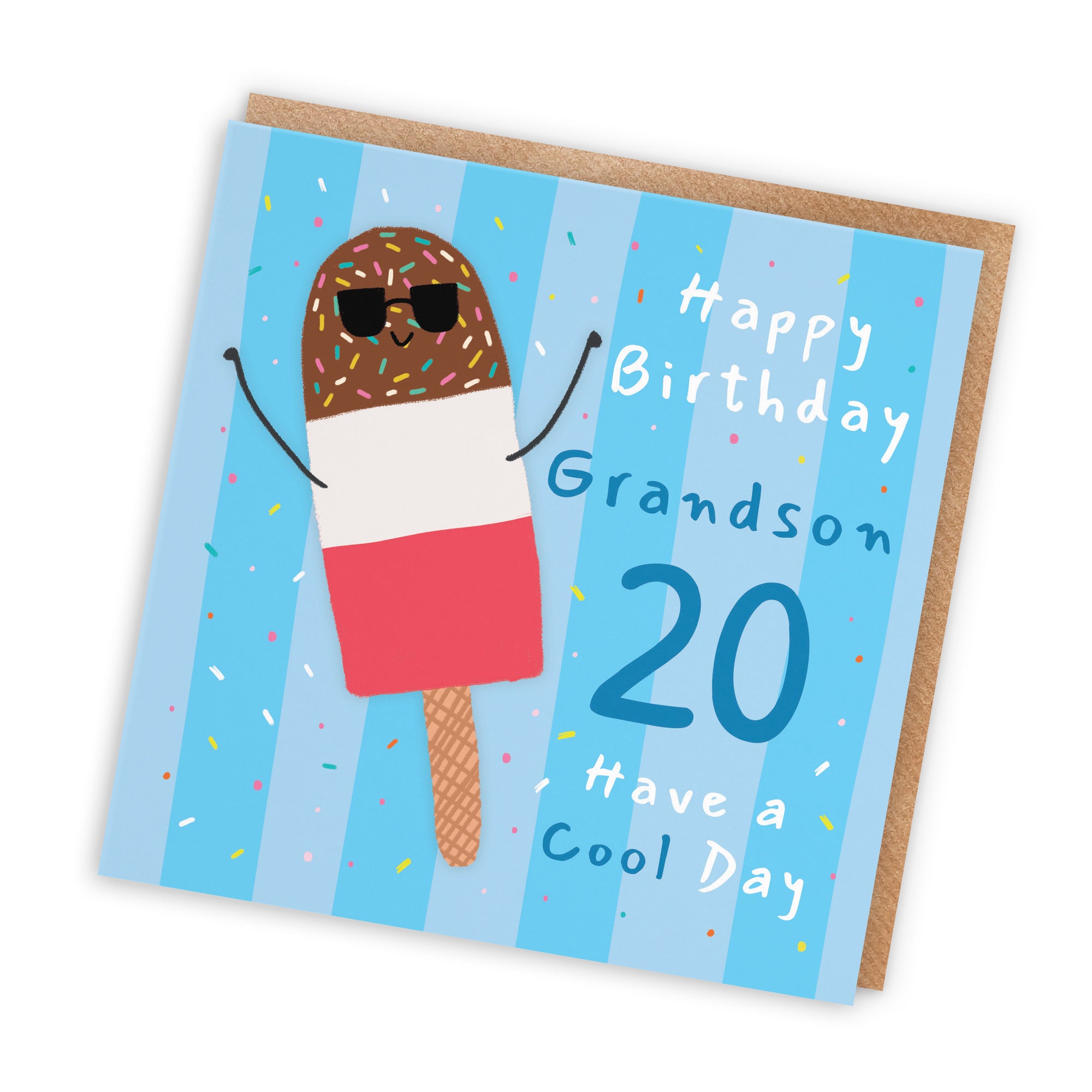20th Grandson Birthday Card Ice Lolly Moments - Default Title (BS00491)