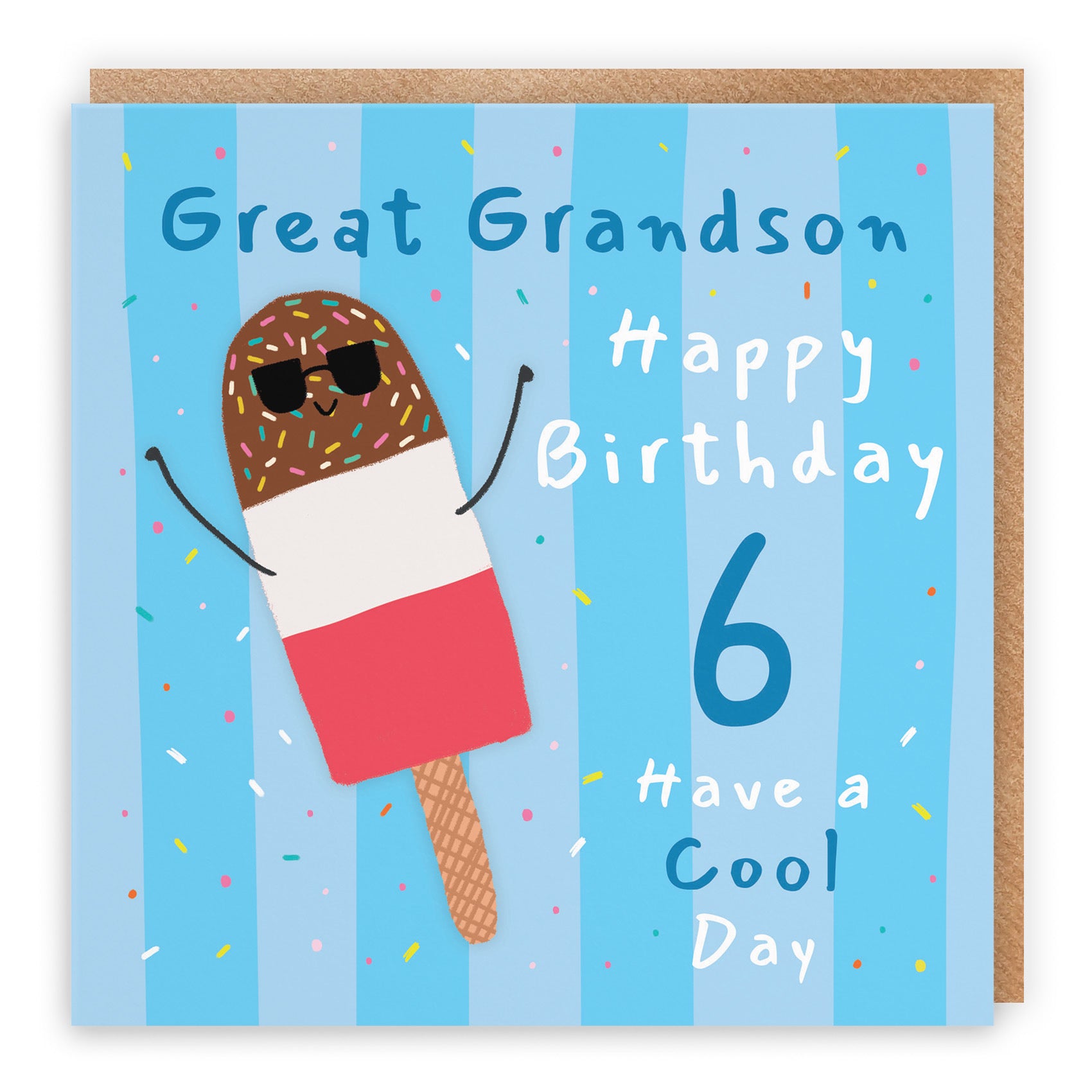 6th Great Grandson Birthday Card Ice Lolly Moments - Default Title (BS00495)
