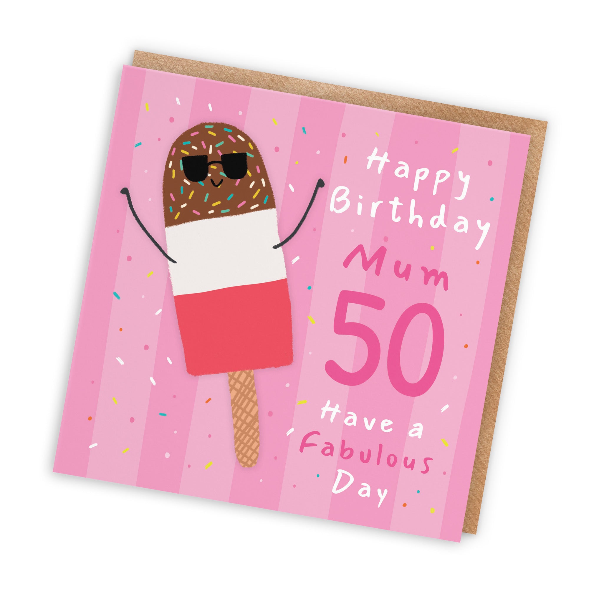 50th Mum Birthday Card Ice Lolly Moments - Default Title (BS00506)