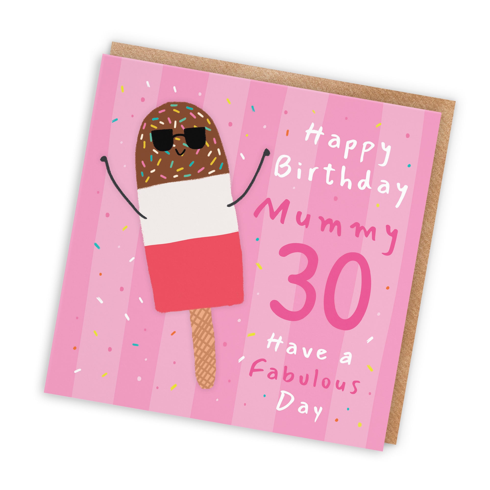 30th Mummy Birthday Card Ice Lolly Moments - Default Title (BS00508)
