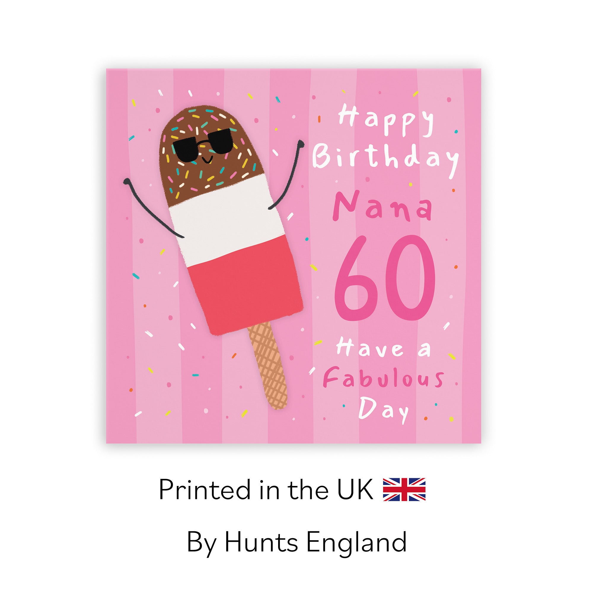 60th Nana Birthday Card Ice Lolly Moments - Default Title (BS00513)
