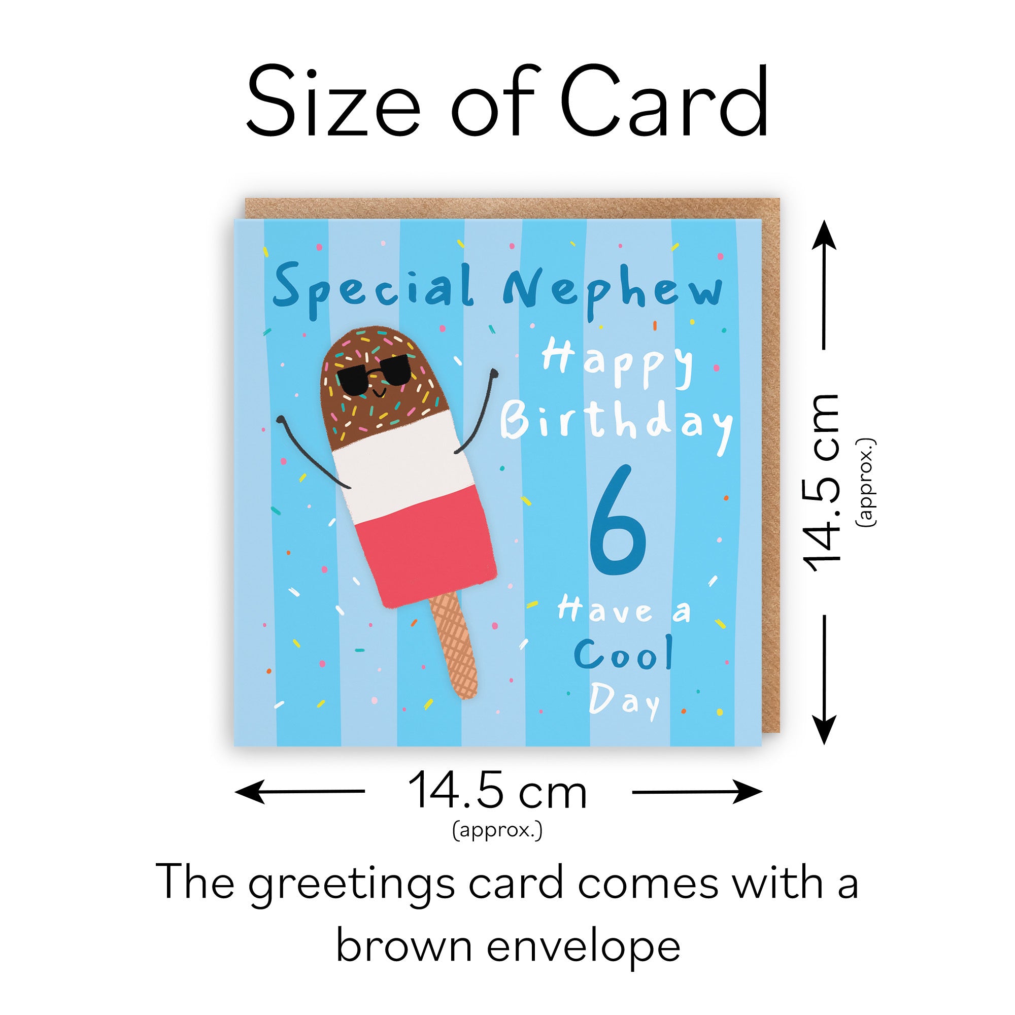 6th Nephew Birthday Card Ice Lolly Moments - Default Title (BS00518)