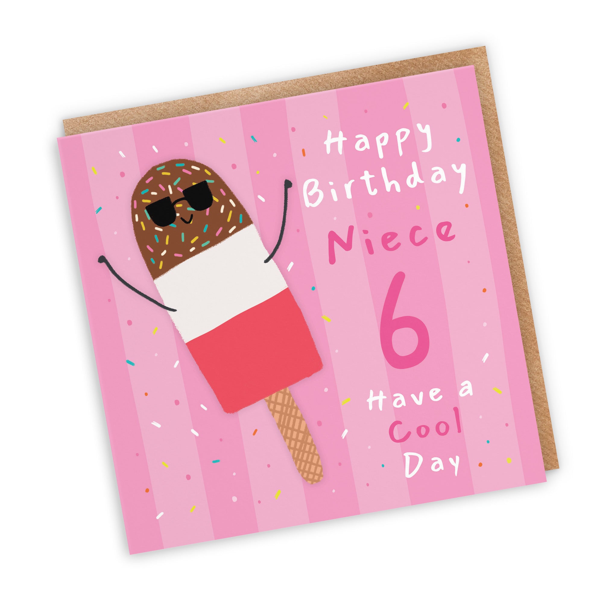 6th Niece Birthday Card Ice Lolly Moments - Default Title (BS00525)