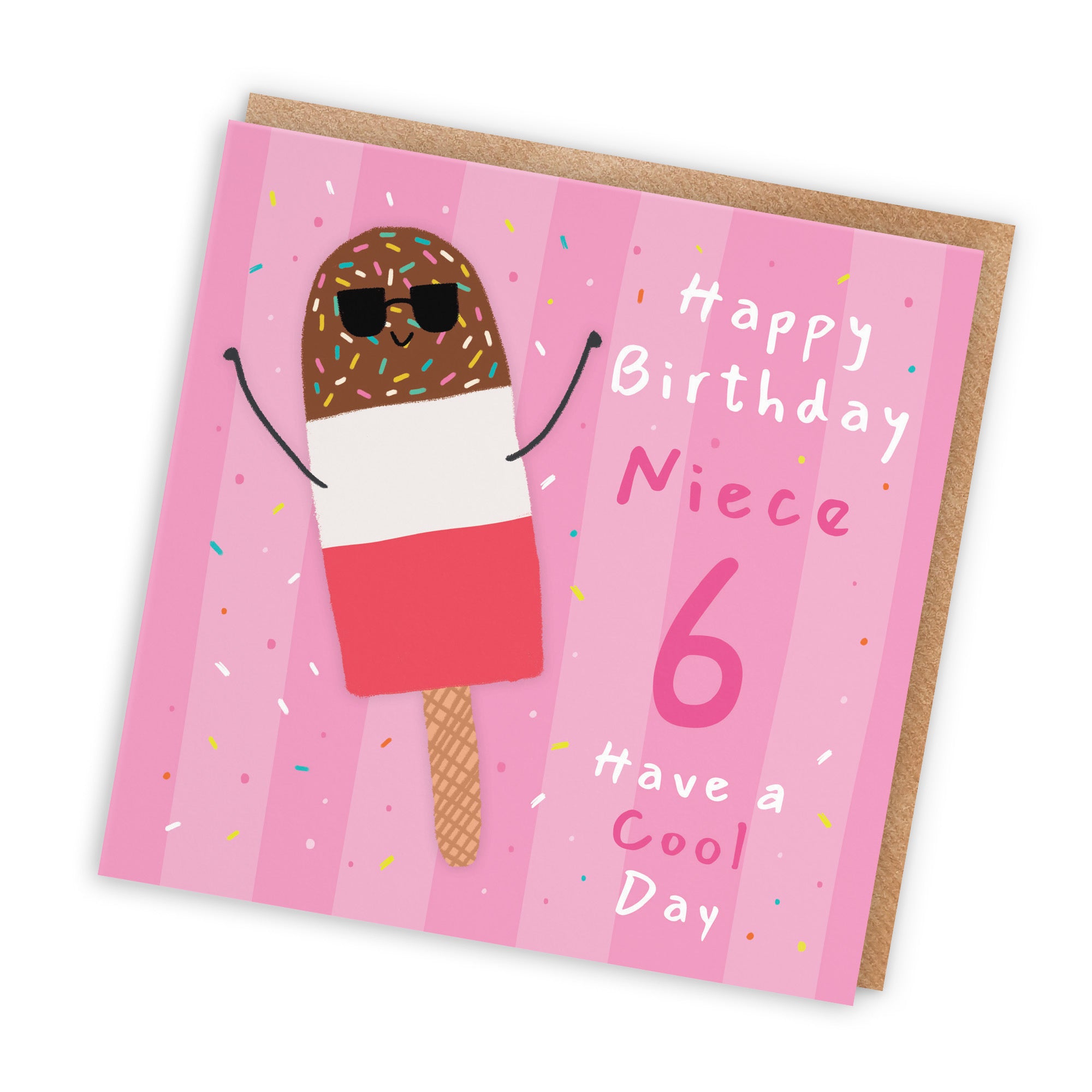 6th Niece Birthday Card Ice Lolly Moments - Default Title (BS00525)