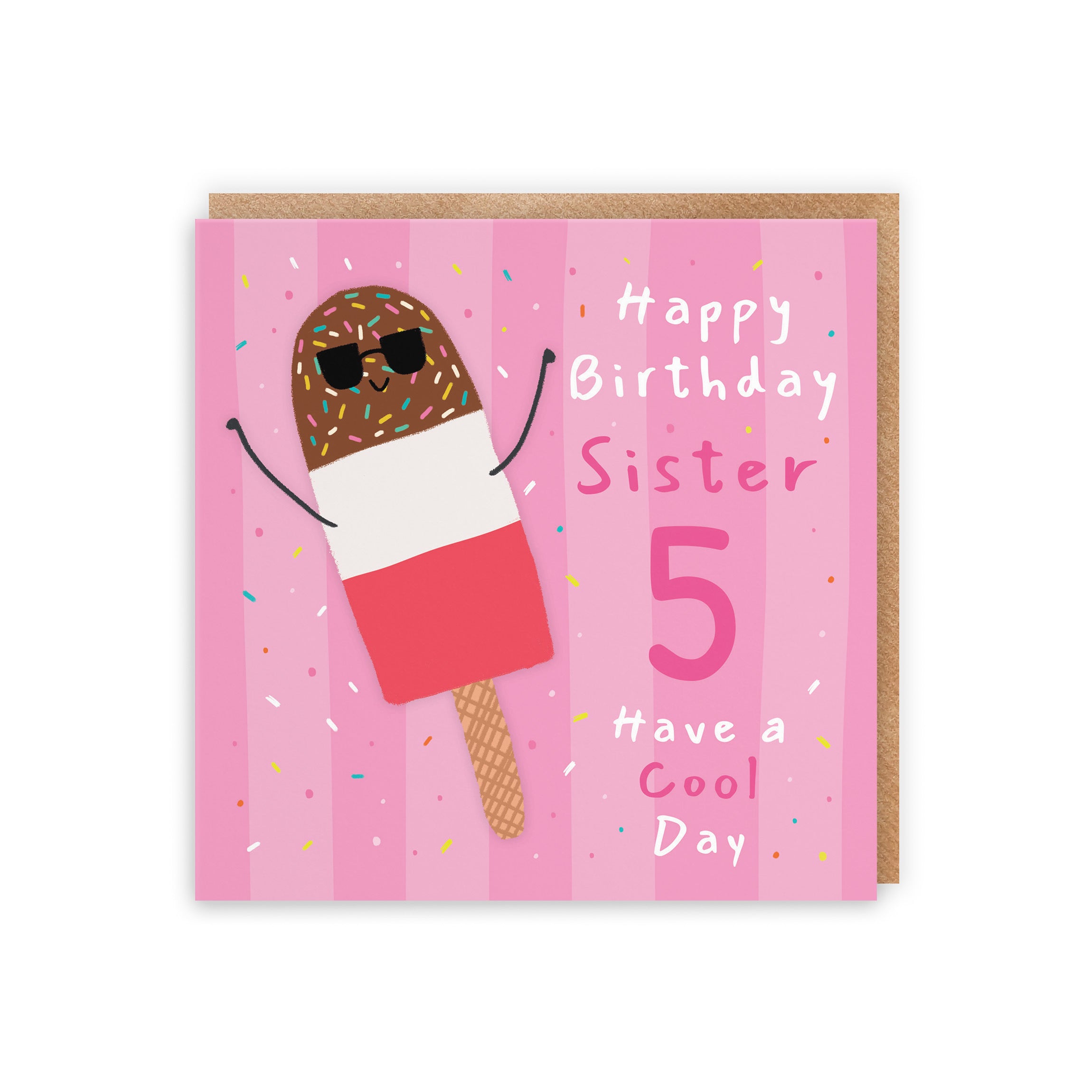 5th Sister Birthday Card Ice Lolly Moments - Default Title (BS00539)