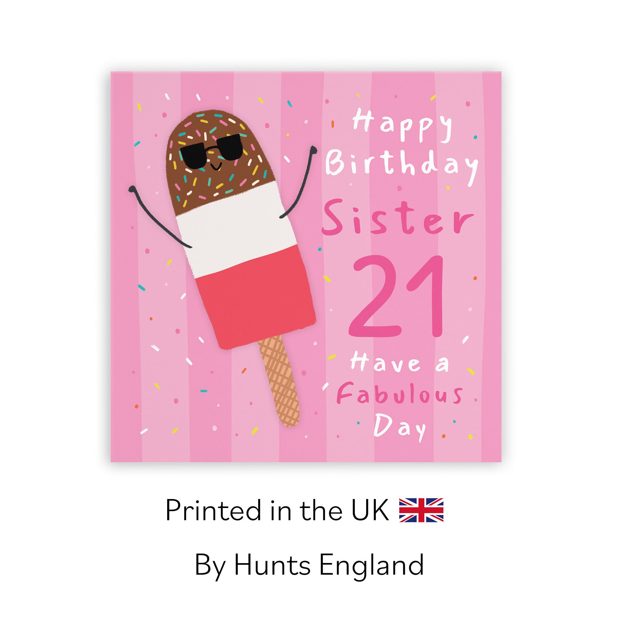 21st Sister Birthday Card Ice Lolly Moments - Default Title (BS00550)