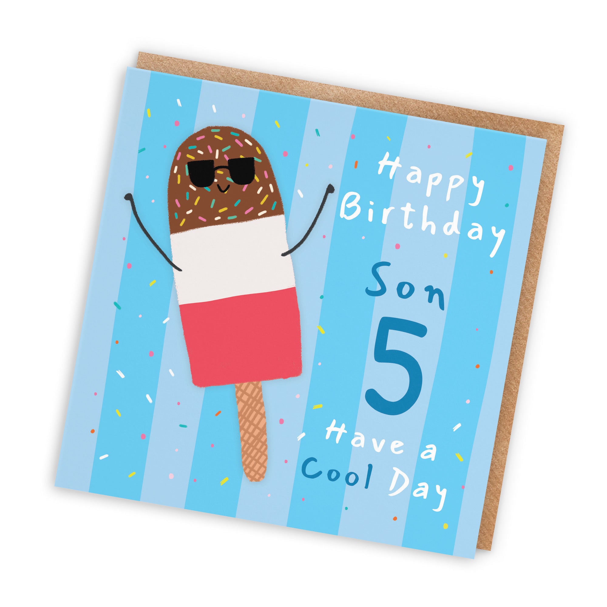 5th Son Birthday Card Ice Lolly Moments - Default Title (BS00557)