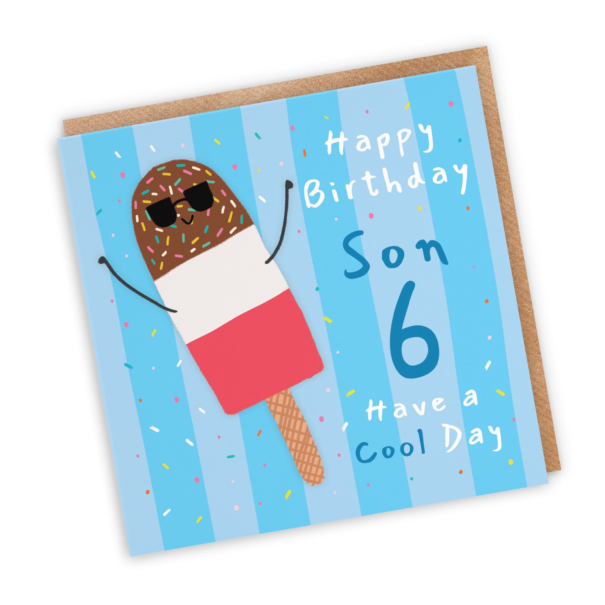 6th Son Birthday Card Ice Lolly Moments - Default Title (BS00558)