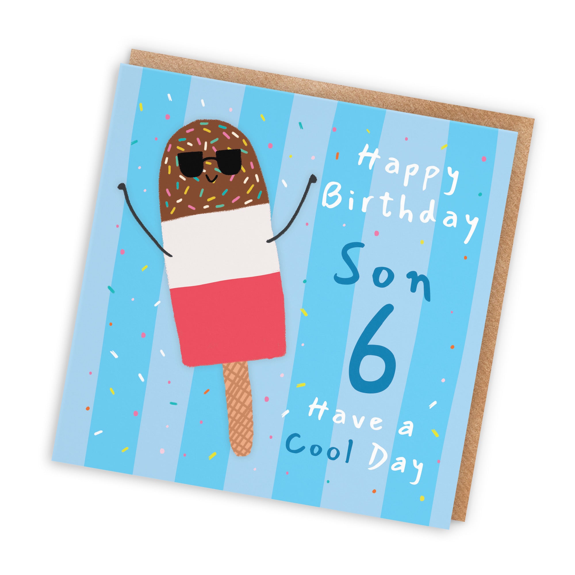 6th Son Birthday Card Ice Lolly Moments - Default Title (BS00558)