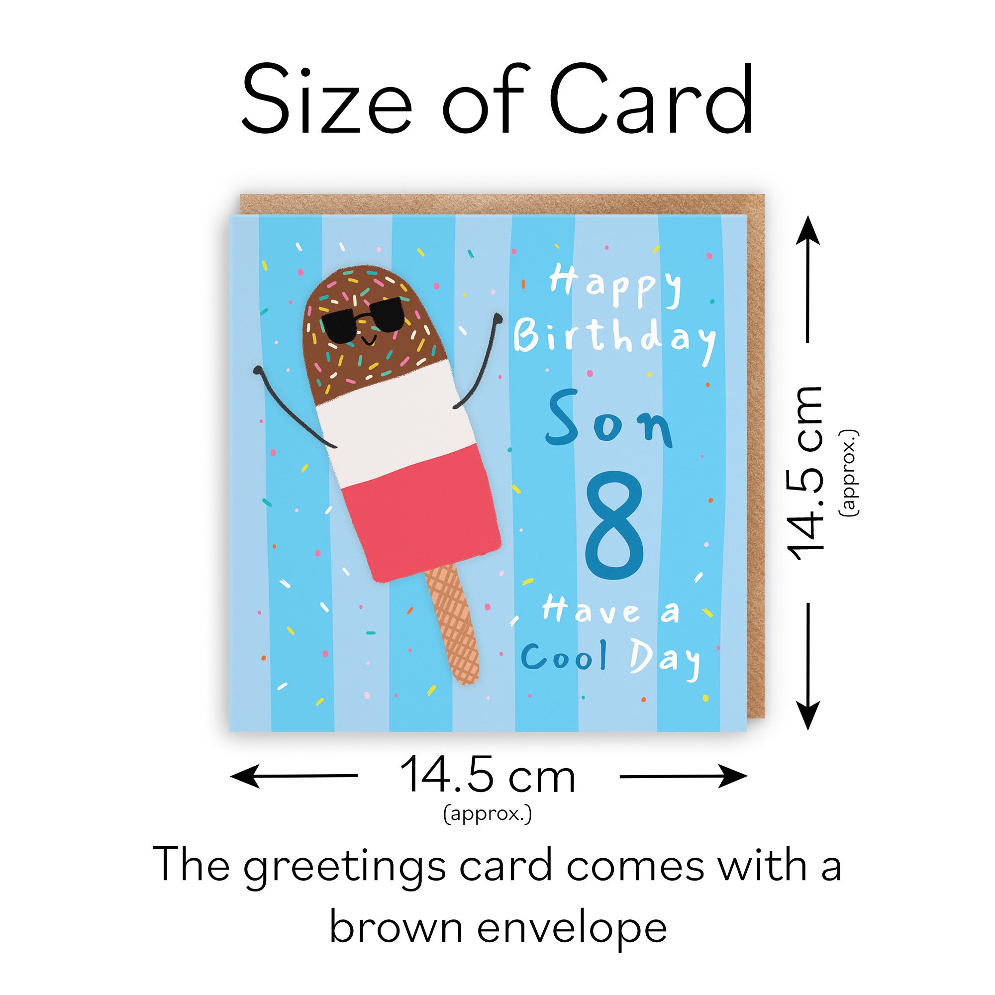 8th Son Birthday Card Ice Lolly Moments - Default Title (BS00560)