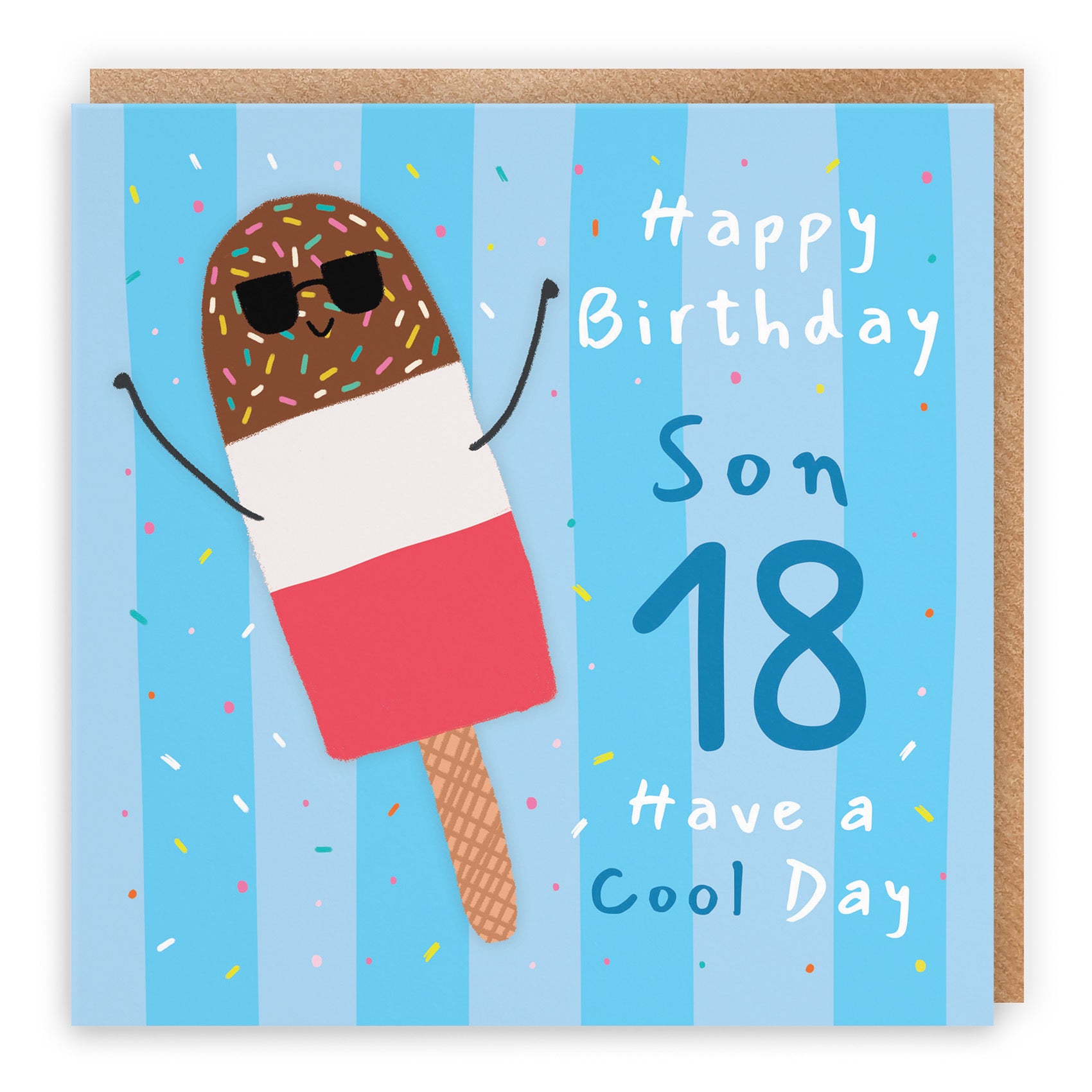 18th Son Birthday Card Ice Lolly Moments - Default Title (BS00563)