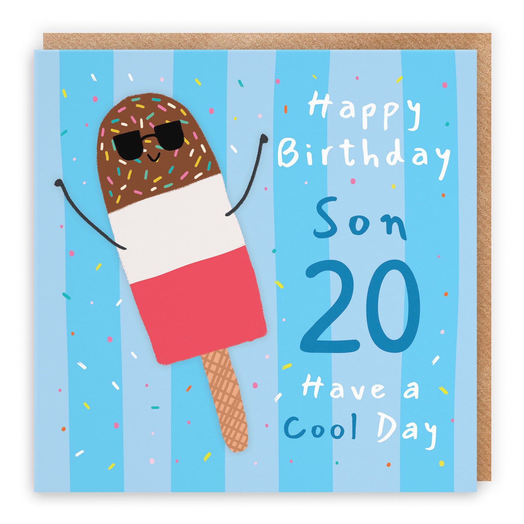 20th Son Birthday Card Ice Lolly Moments - Default Title (BS00564)