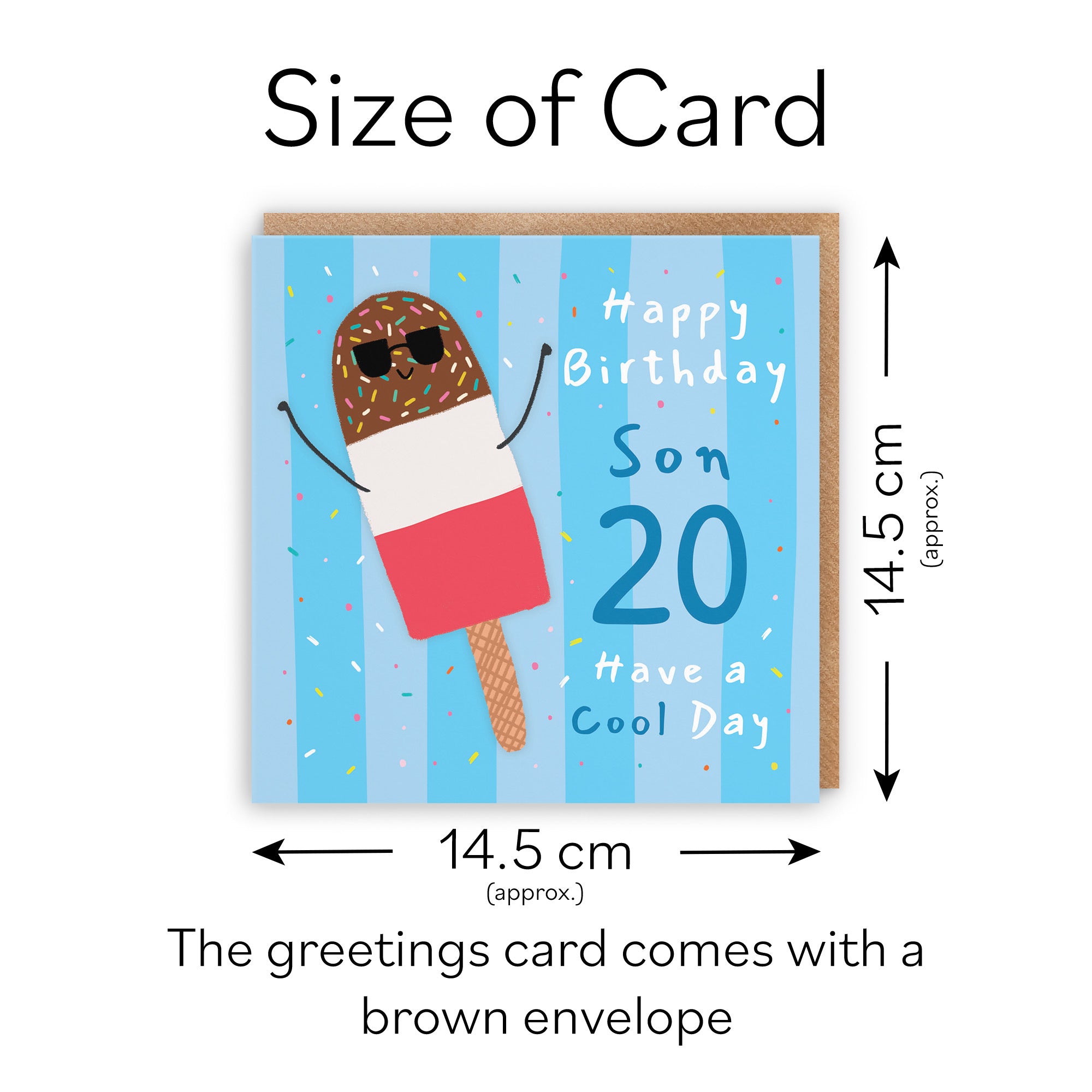 20th Son Birthday Card Ice Lolly Moments - Default Title (BS00564)