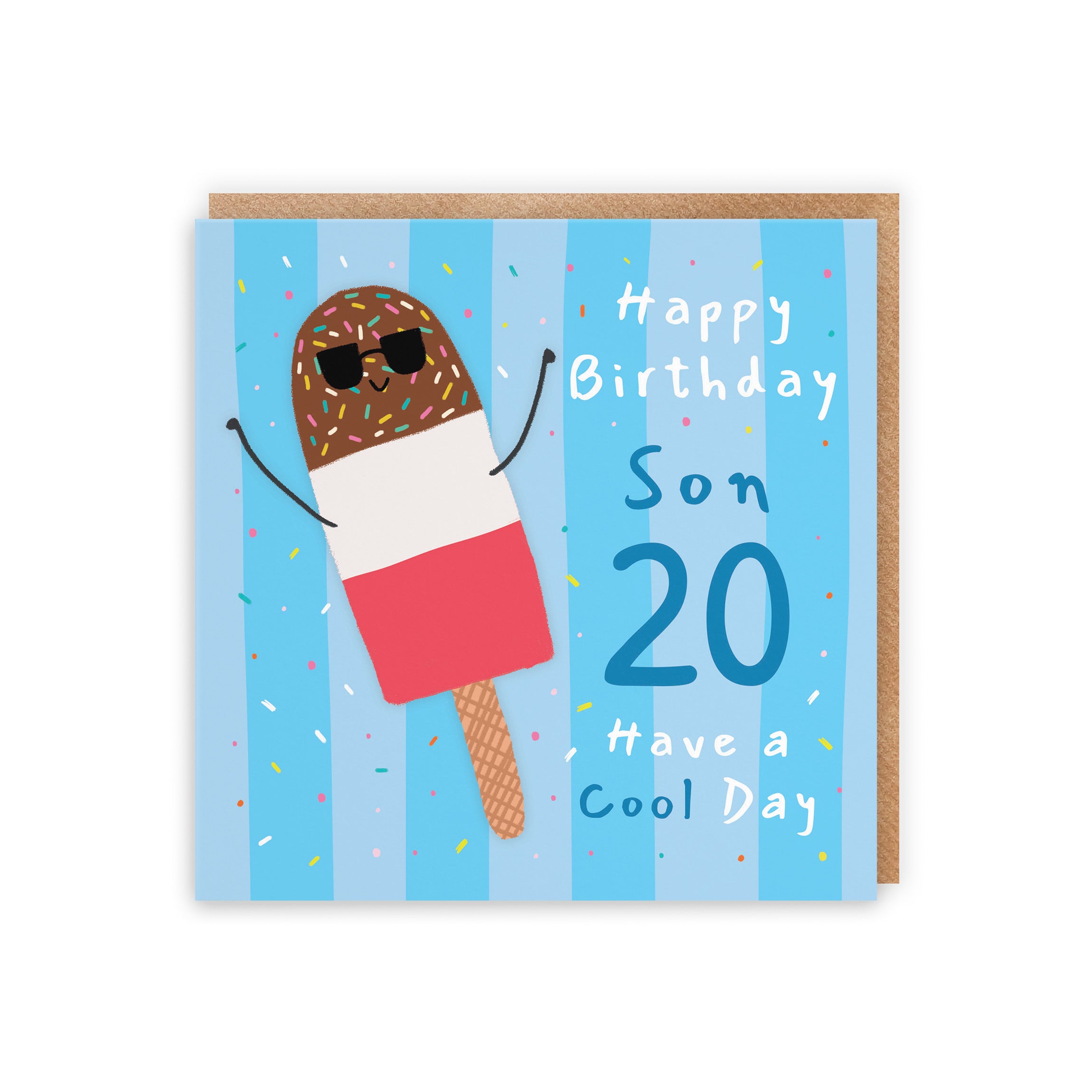 20th Son Birthday Card Ice Lolly Moments - Default Title (BS00564)