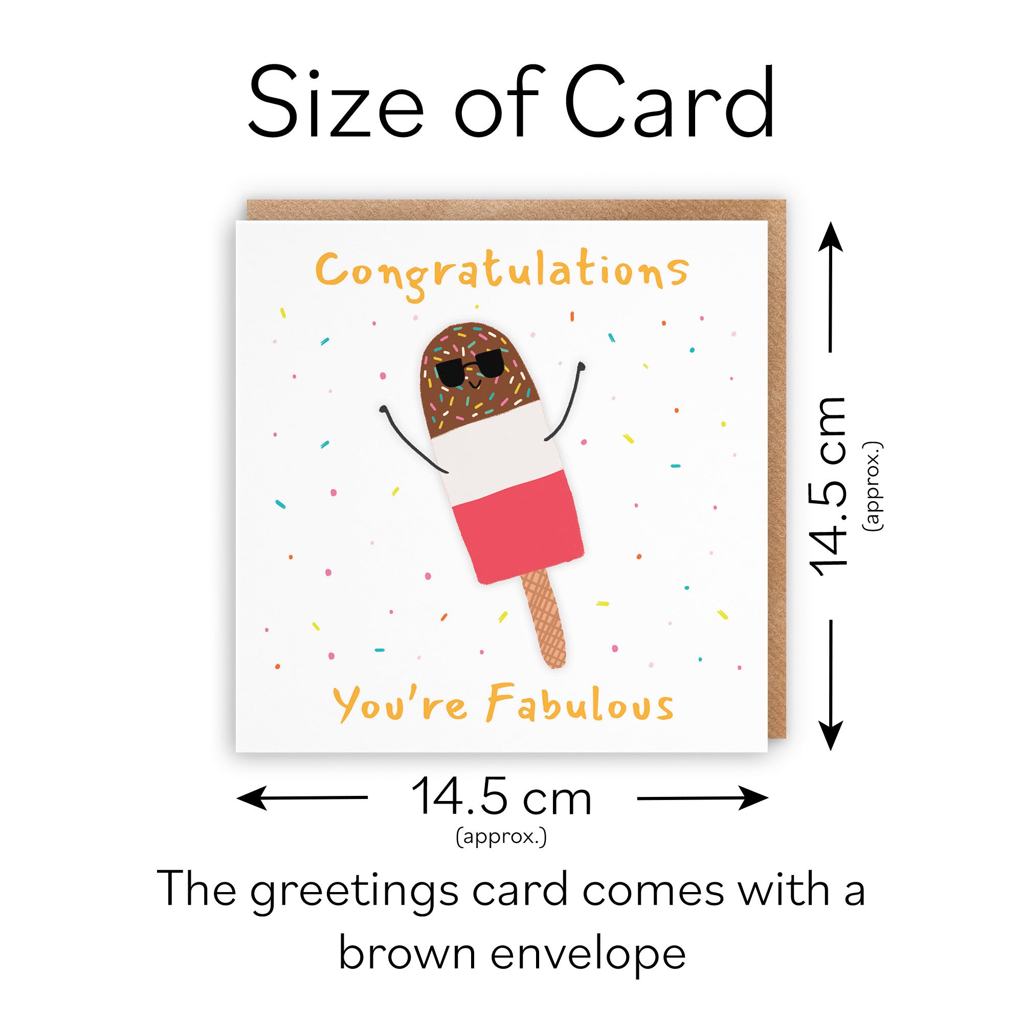 Congratulations Card Ice Lolly Moments - Default Title (BS00570)