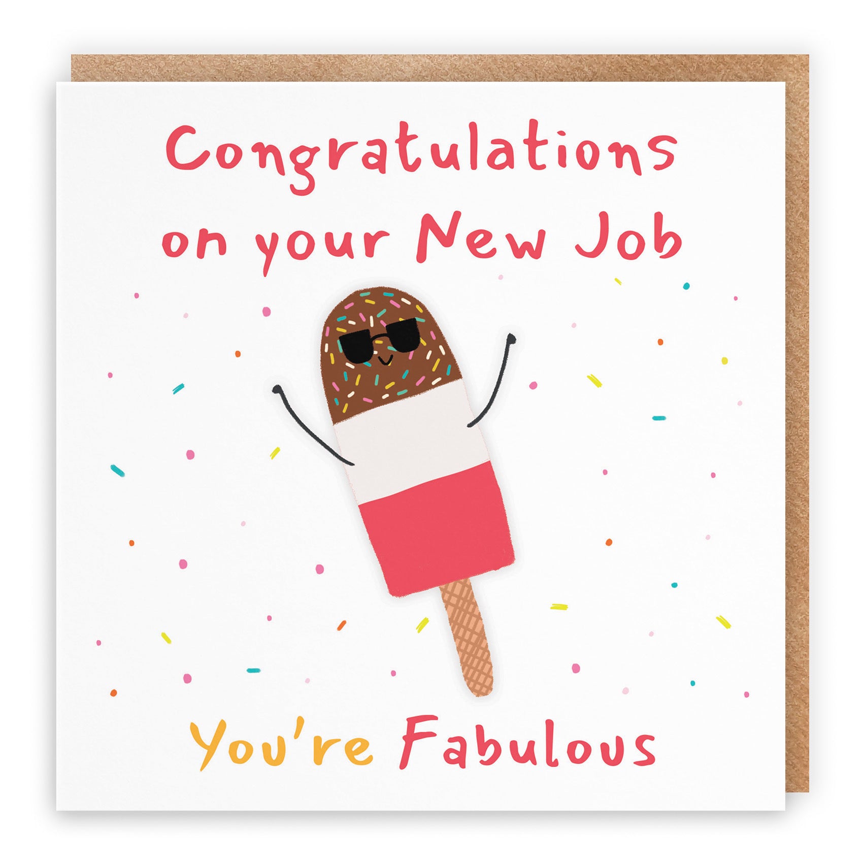 New Job Congratulations Card Ice Lolly Moments - Default Title (BS00571)