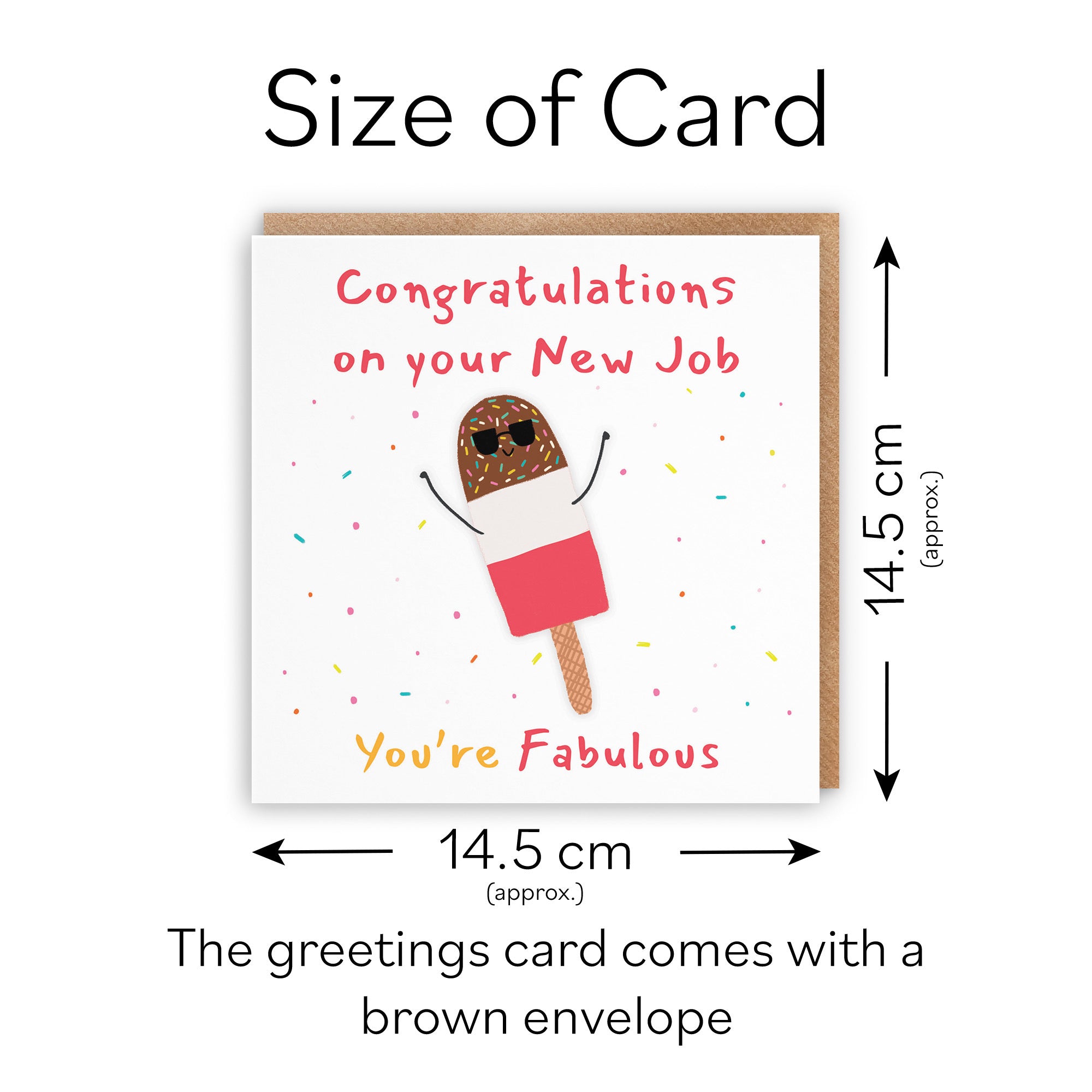 New Job Congratulations Card Ice Lolly Moments - Default Title (BS00571)