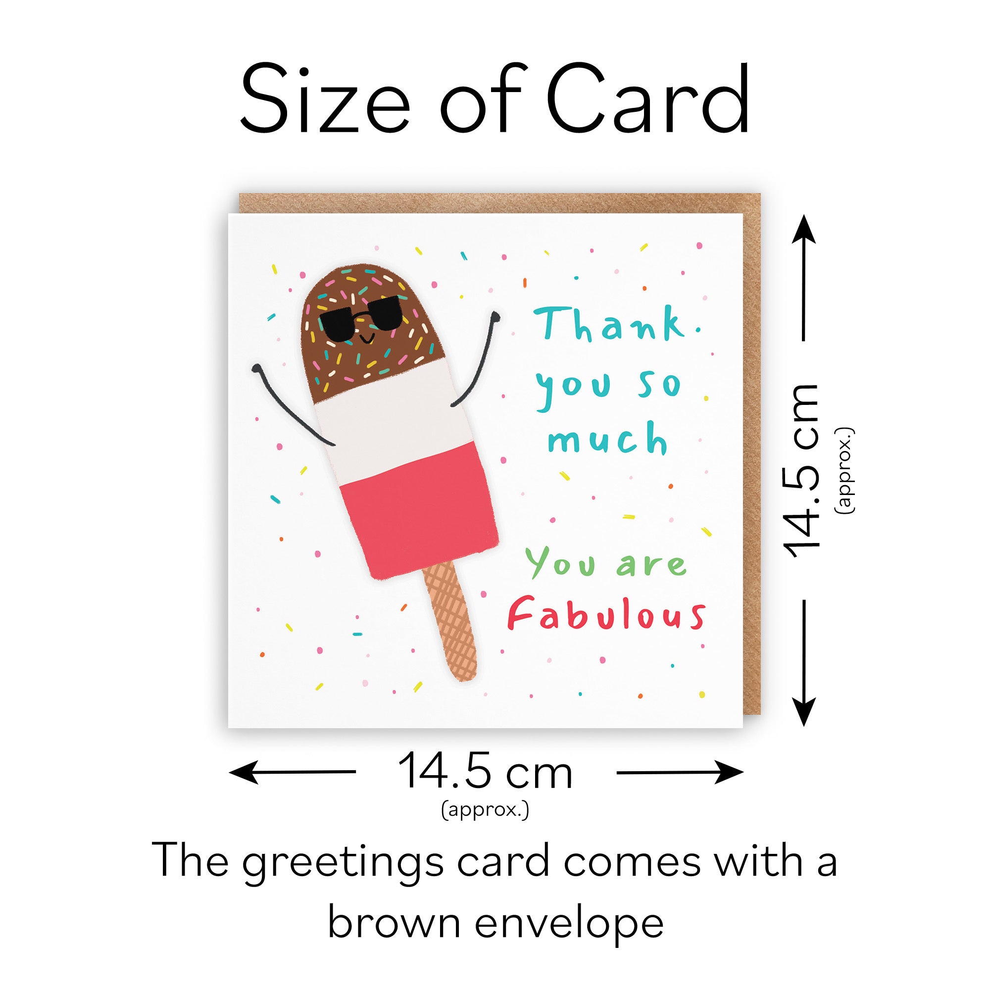 Thank You Card Ice Lolly Moments - Default Title (BS00580)