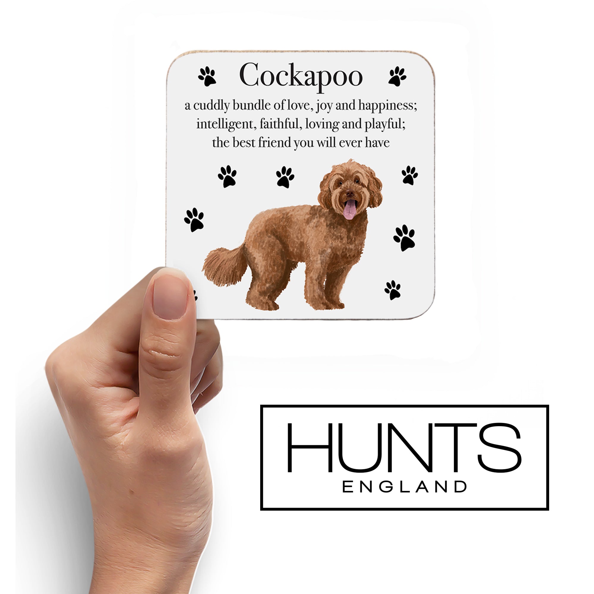 Cockapoo Dog Drinks Coaster Iconic