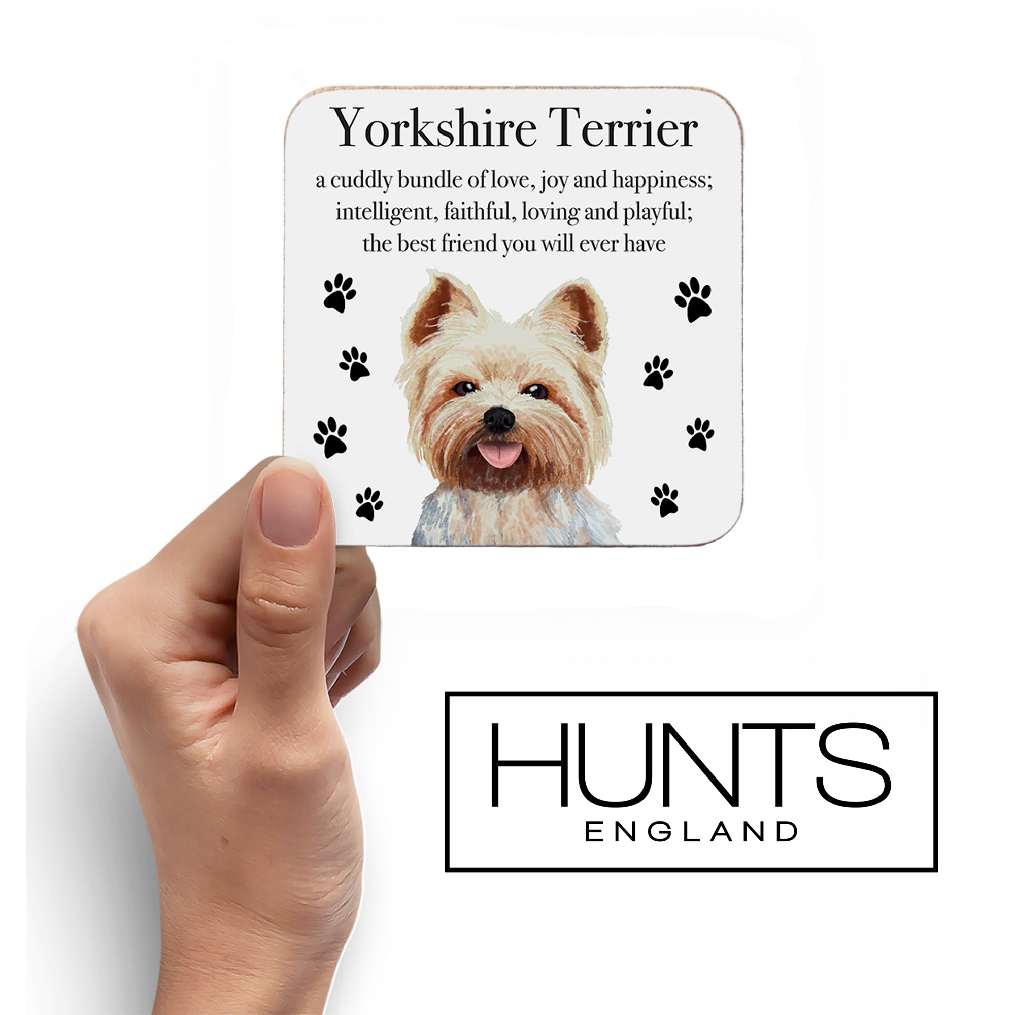 Yorkshire Terrier Dog Drinks Coaster Iconic